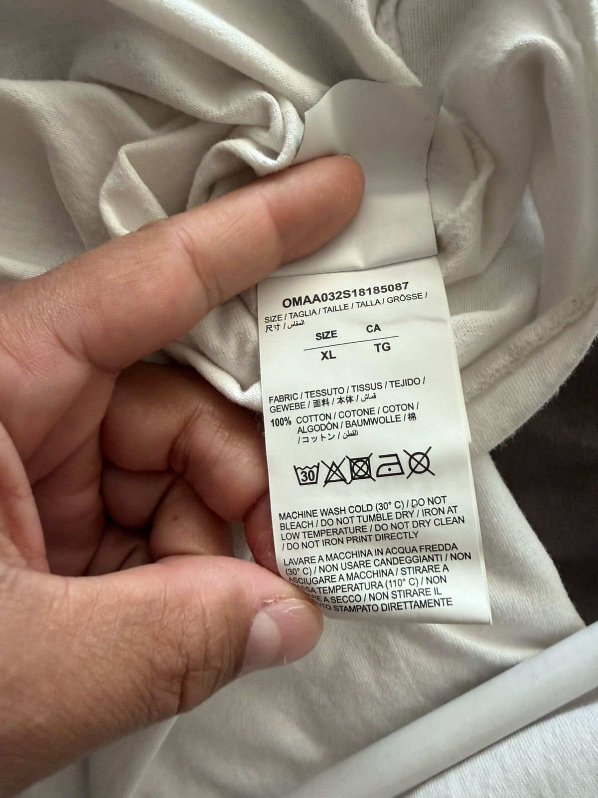 Off-White Off-White Virgil Temperature Map Tee White XL Size US XL / EU 56 / 4 - 12 Thumbnail