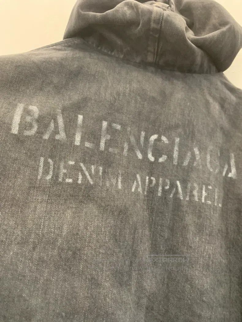Balenciaga Balenciaga Back Letter Logo Vintage Distressed Grey Denim Size US XS / EU 42 / 0 - 5 Thumbnail