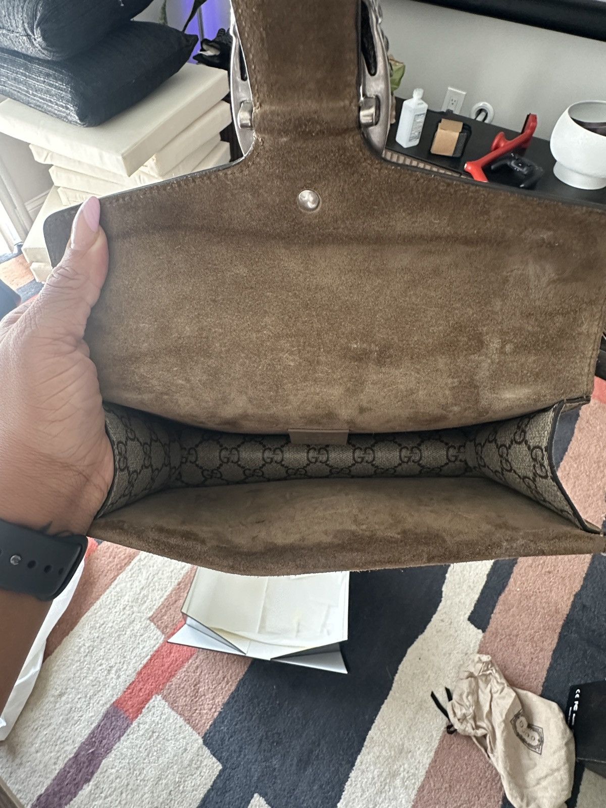Gucci GG Supreme Monogram Medium Dionysus Shoulder Bag Size ONE SIZE - 7 Thumbnail