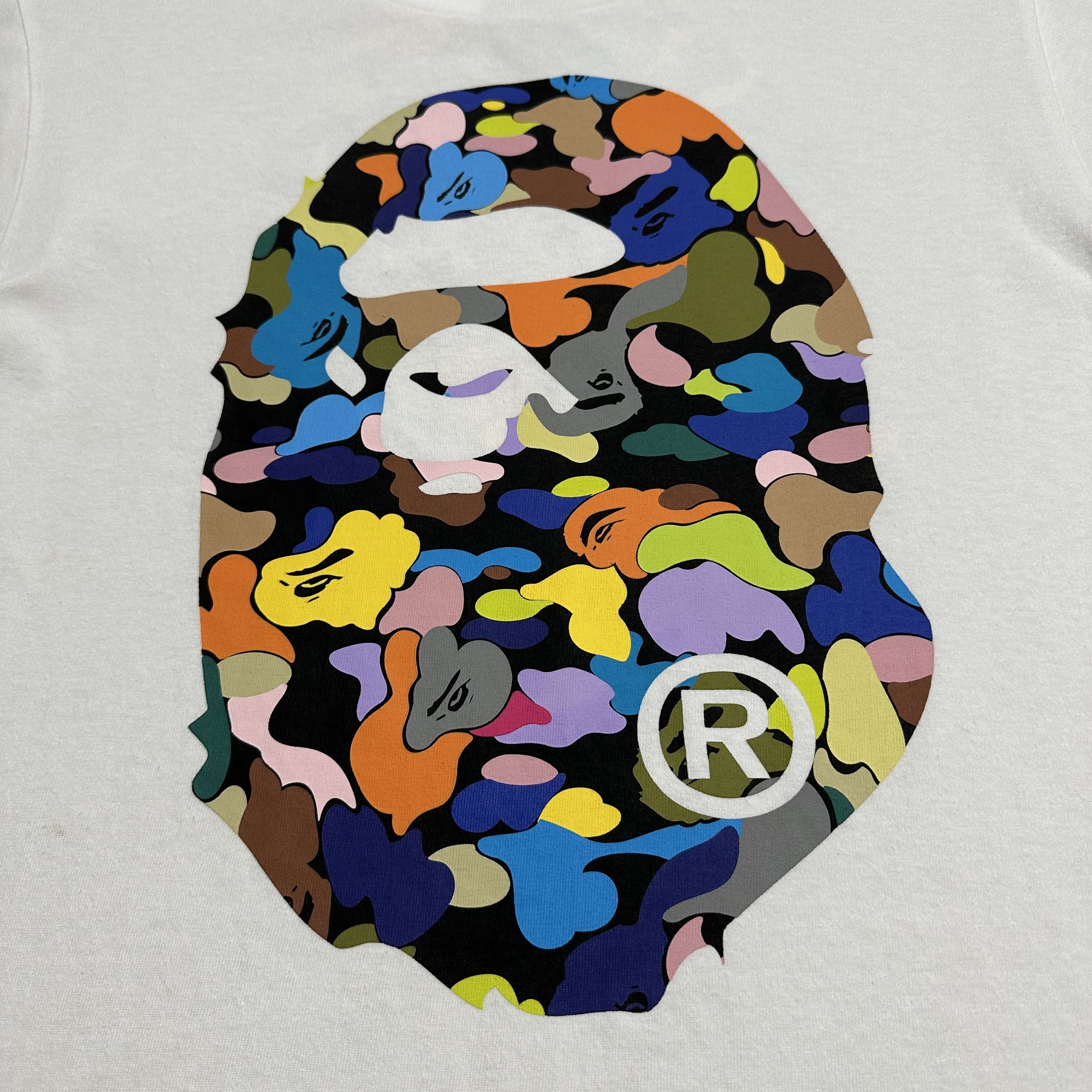 Bape Multi Camo Big Ape Head Tee Size US M / EU 48-50 / 2 - 3 Thumbnail