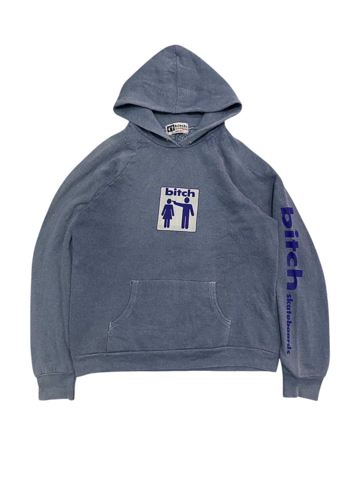 Hook-Ups 1990s BITCH skateboard Rare Image hoodie Size US L / EU 52-54 / 3 - 1 Thumbnail