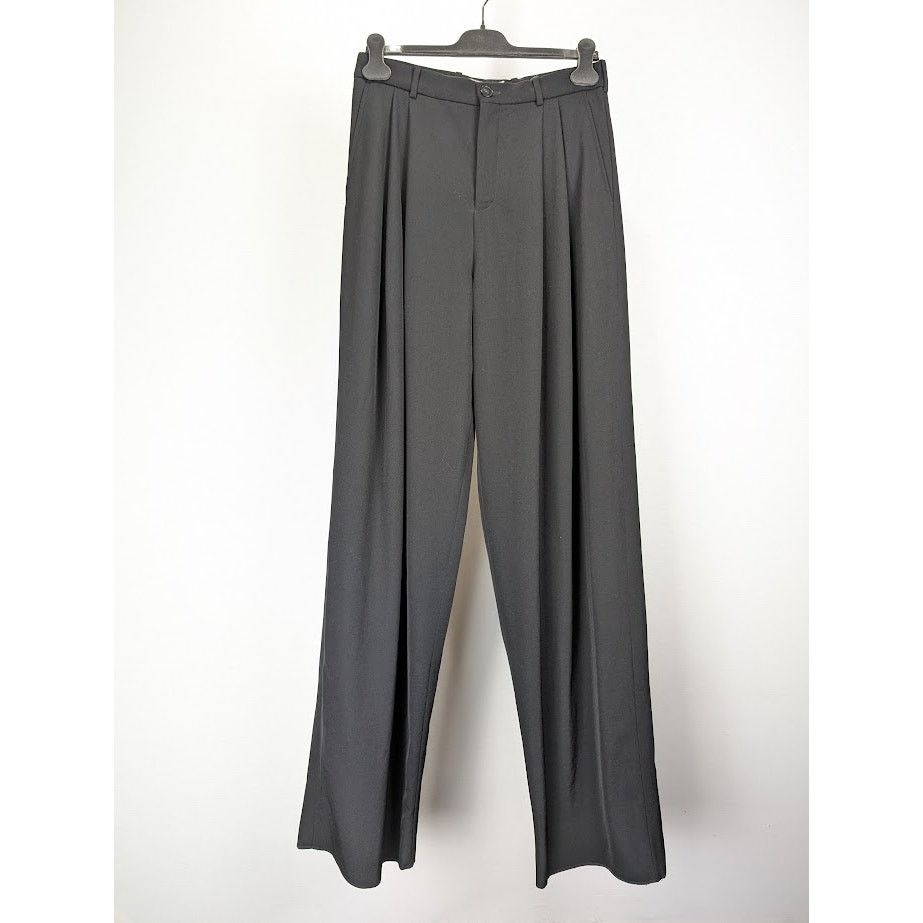 Saint Laurent Paris o1rshd1 Pants Gabardine Fluide in Noir Size US 30 / EU 46 - 1 Thumbnail