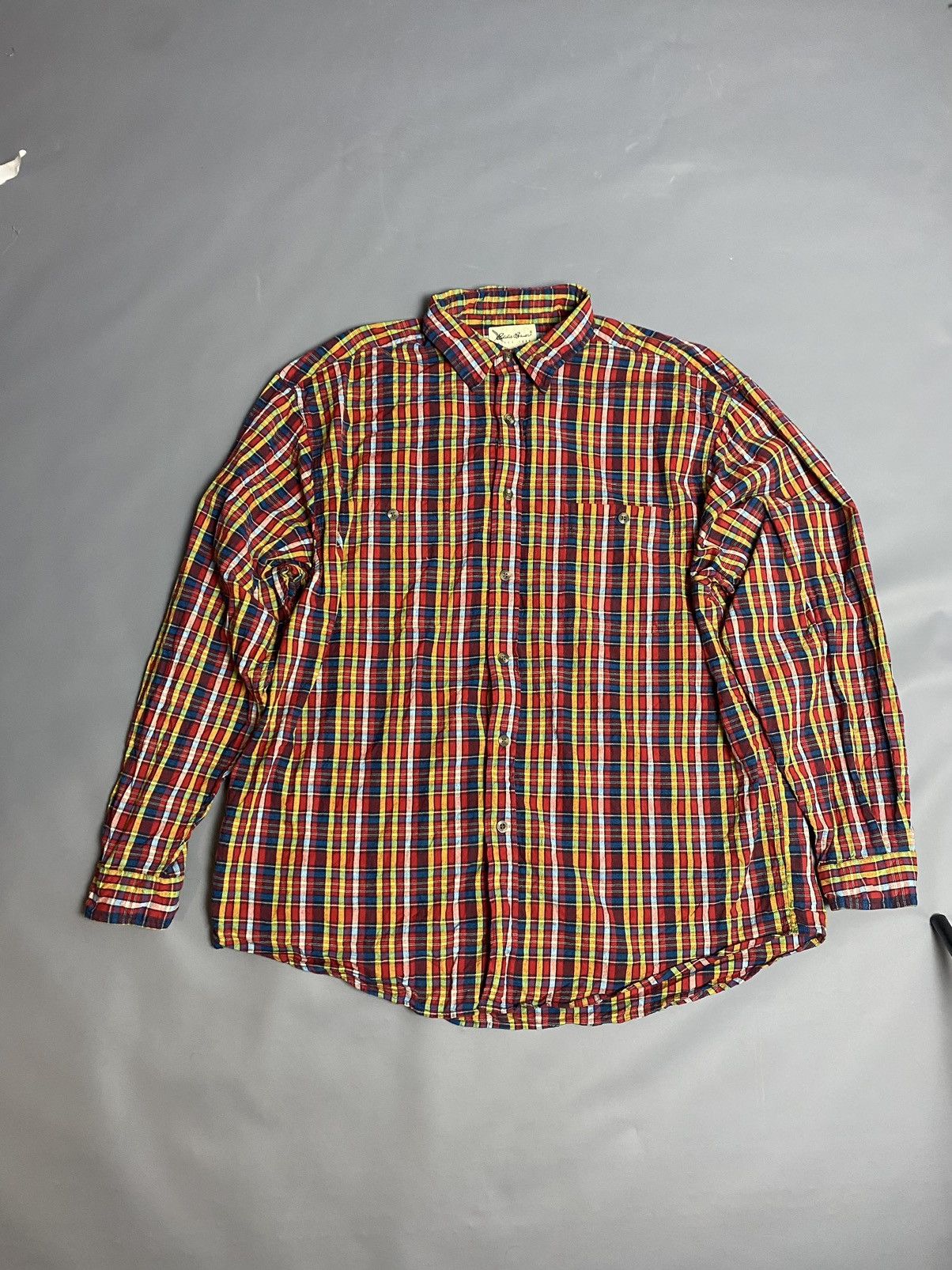 Eddie Bauer VTG Eddie Bauer Shirt Mens Flannel Plaid Outdoors Size XL Size US XL / EU 56 / 4 - 1 Thumbnail