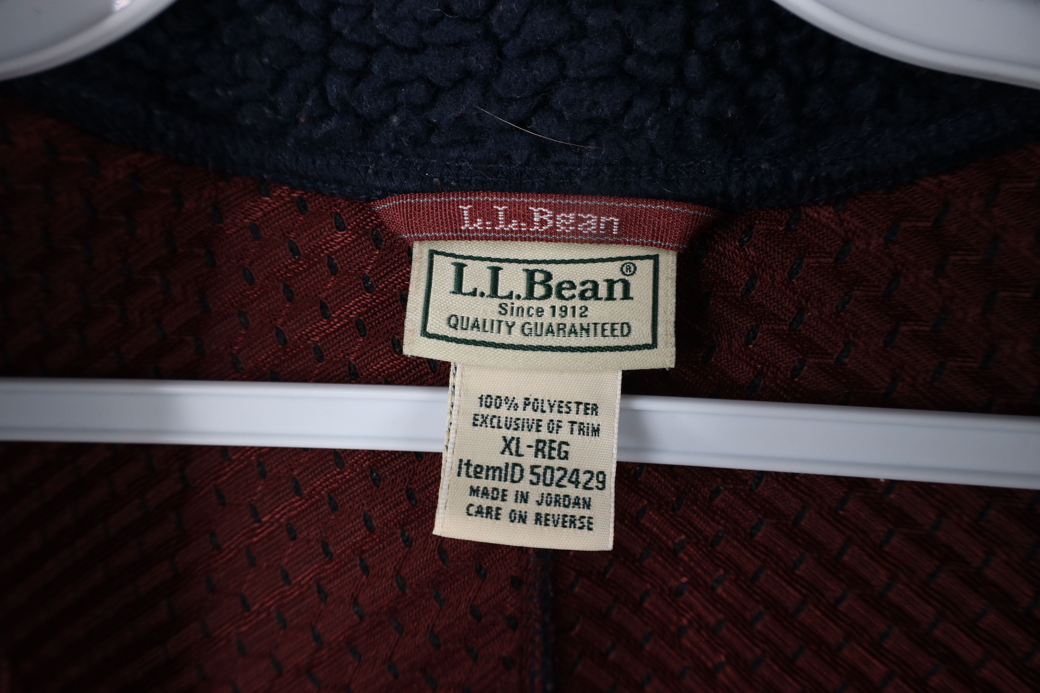 L.L. Bean × Vintage Vintage Ll Bean Spell Out Deep Pile Fleece Vest Jacket Blue Size US XL / EU 56 / 4 - 8 Thumbnail