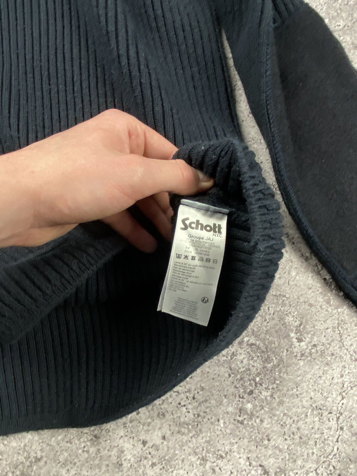 Schott Vintage Schott NYC Heavy Knitted golf sweater Balaclava Size US L / EU 52-54 / 3 - 10 Thumbnail