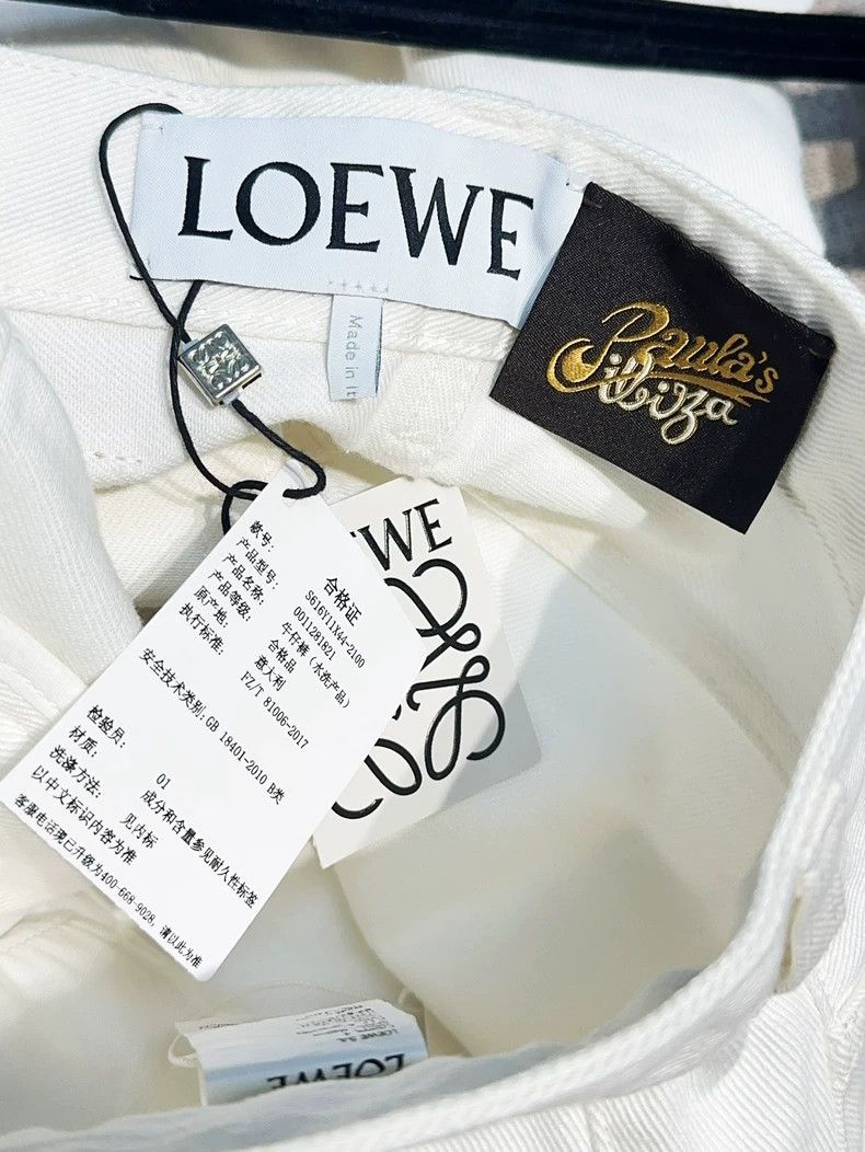 Loewe LOEWE White 34-inch wide leg jeans Size 42" / US 20 - 5 Thumbnail