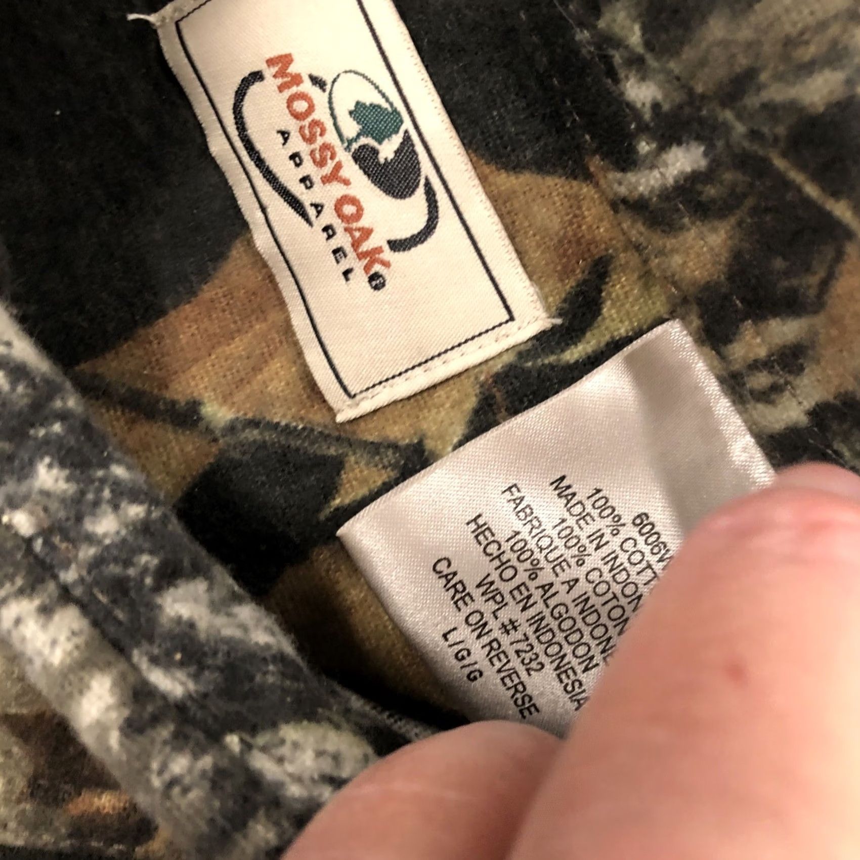 Vintage Browning Mossy Oak Shirt Men Large Camouflage Green Flannel Button-Up Button-Down Outdoor Fall Spring Size US L / EU 52-54 / 3 - 3 Thumbnail