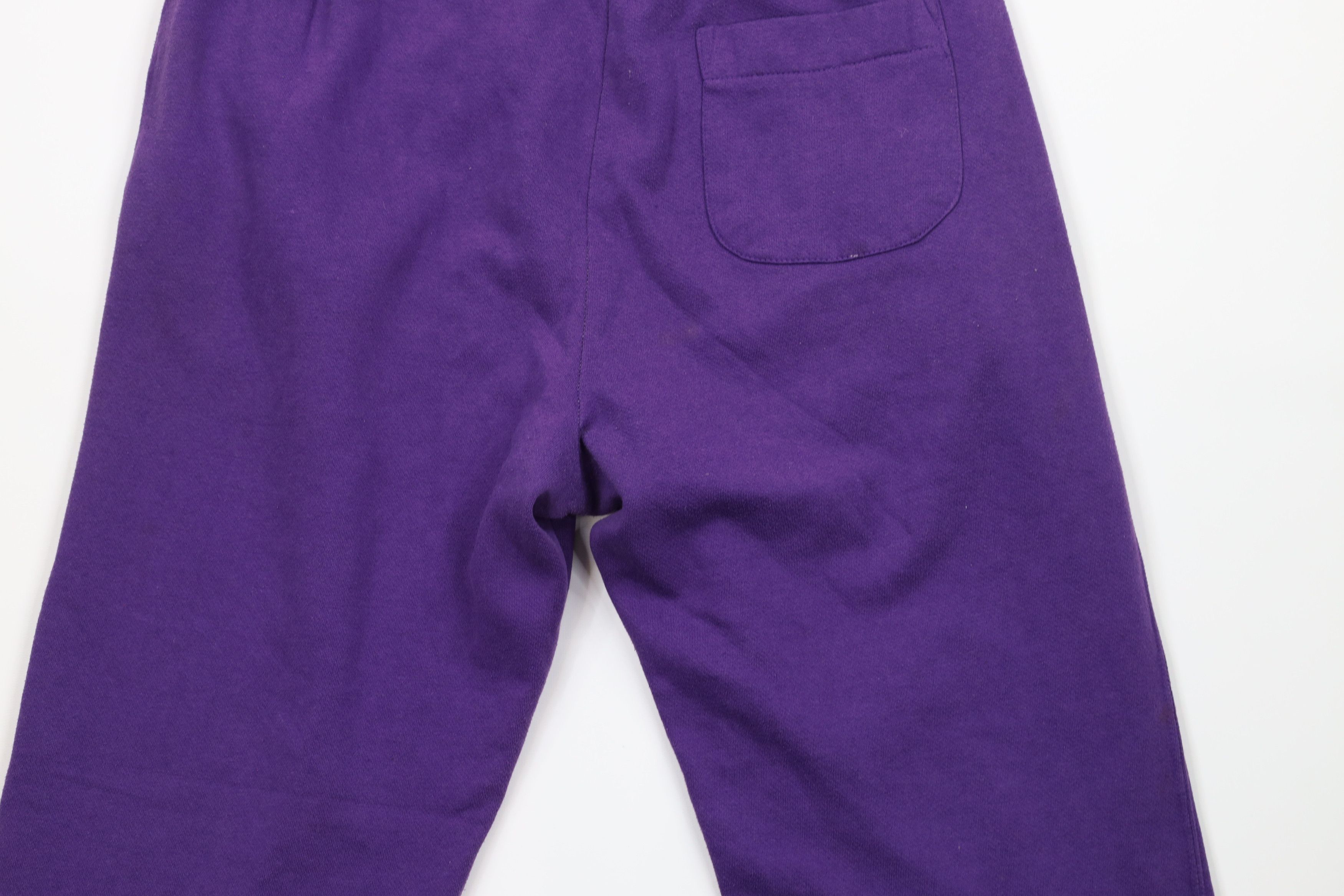 Vintage Vintage 90s Streetwear Distressed Blank Sweatpants Purple Size US 36 / EU 52 - 11 Thumbnail