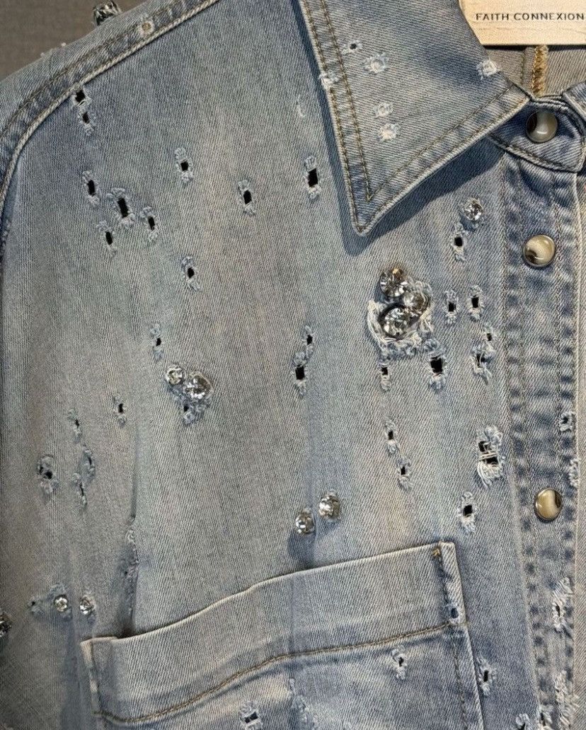 Faith Connexion Faith Connection Denim Shirt Size XS / US 0-2 / IT 36-38 - 2 Thumbnail