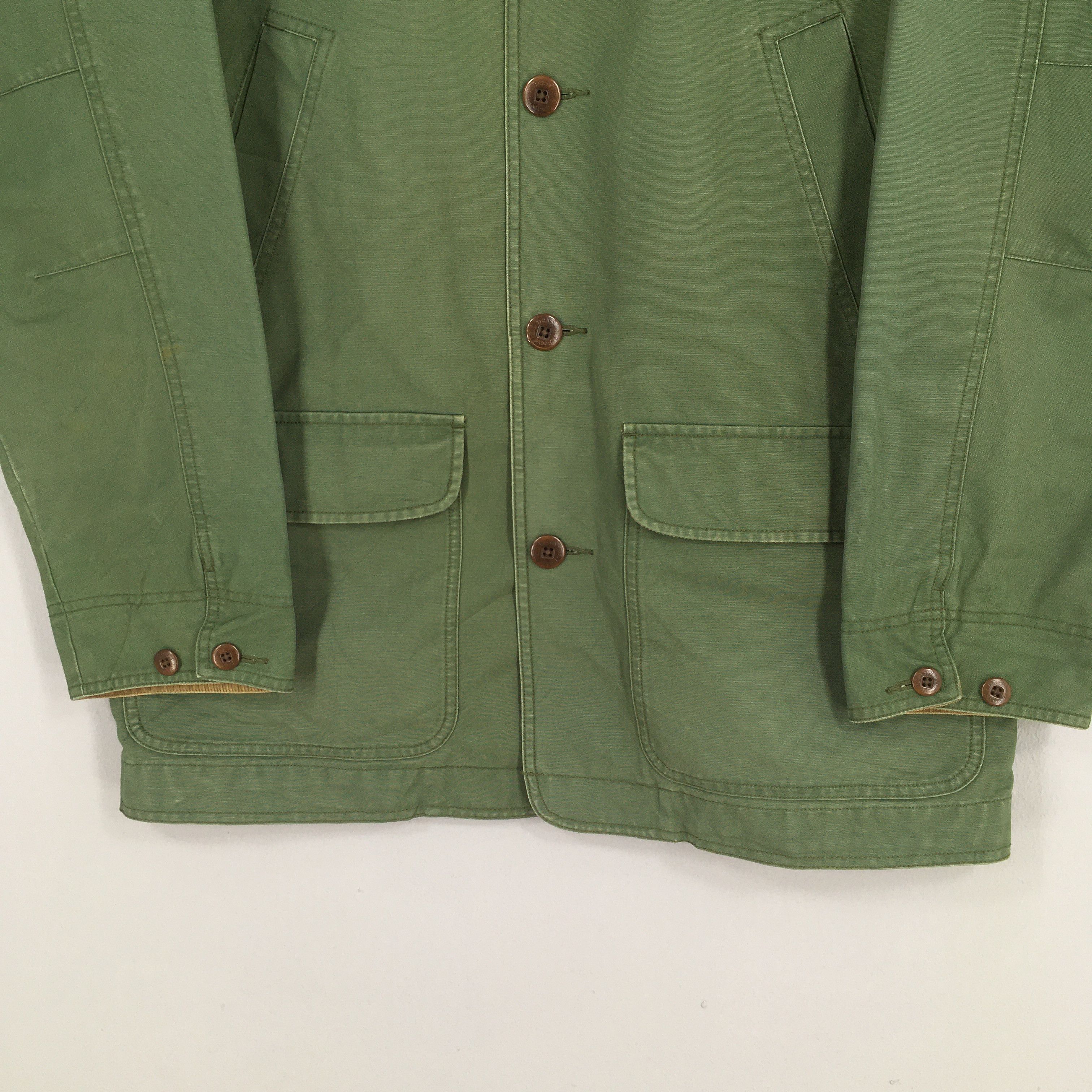 L.L. Bean Vintage 1990s LL Bean Hunting Green Duck Chore Jacket L Size US L / EU 52-54 / 3 - 3 Thumbnail