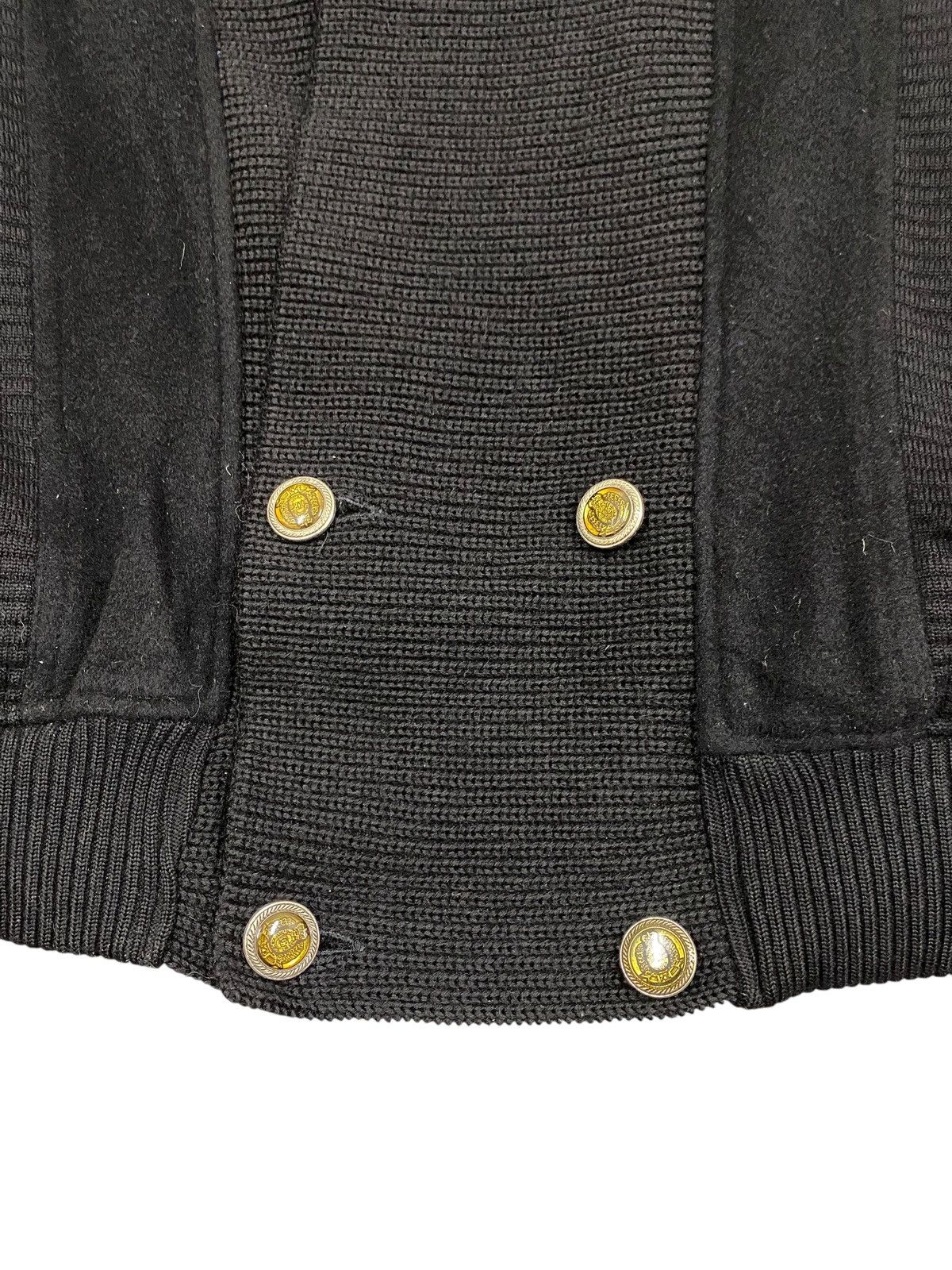 Other Vtg Angelo Cashmere Wool Bomber Jacket Black Size US L / EU 52-54 / 3 - 8 Thumbnail