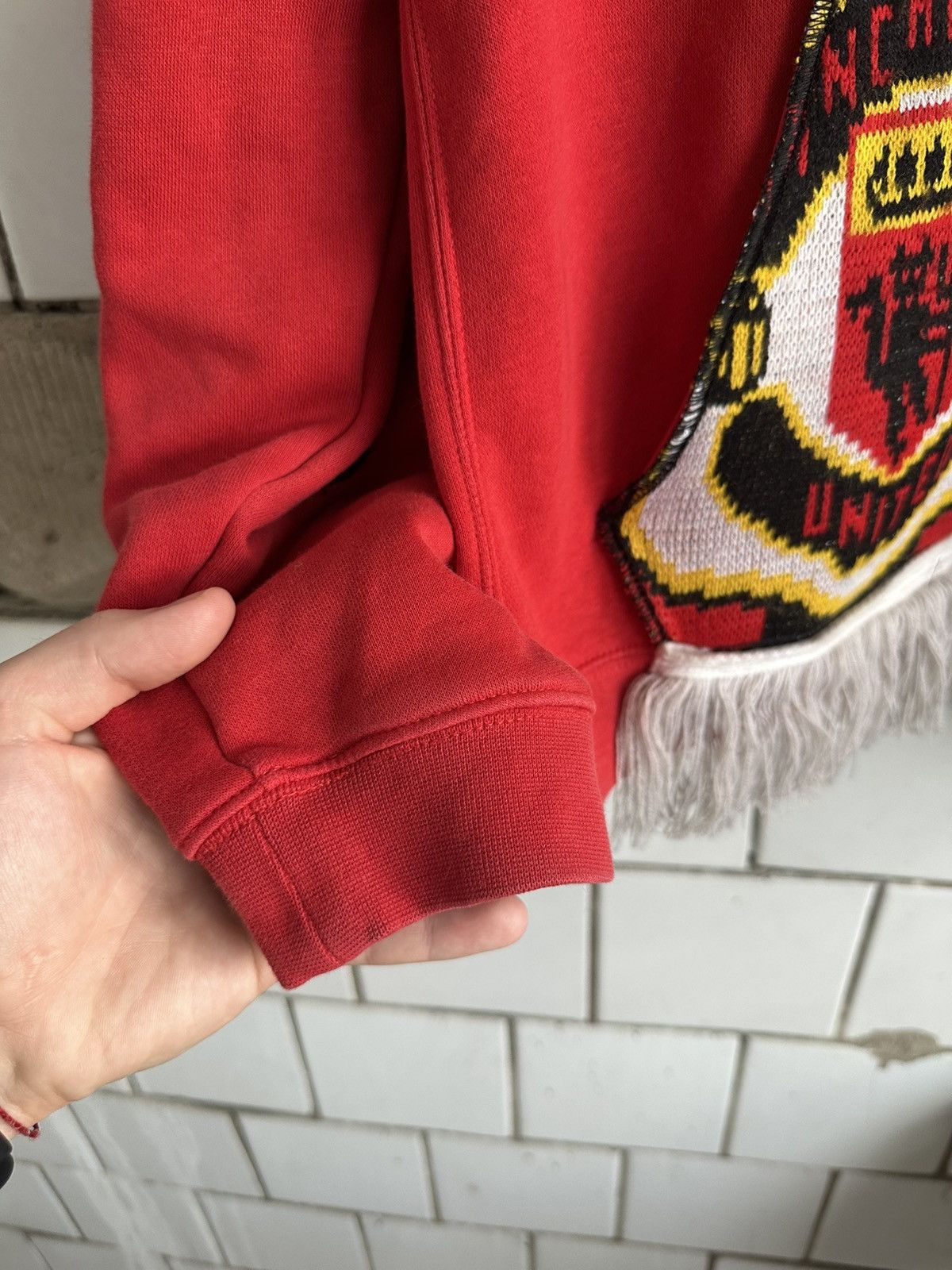 Nike Vintage Japanese Style Nike & Manchester United Custom Zip Size US M / EU 48-50 / 2 - 10 Thumbnail
