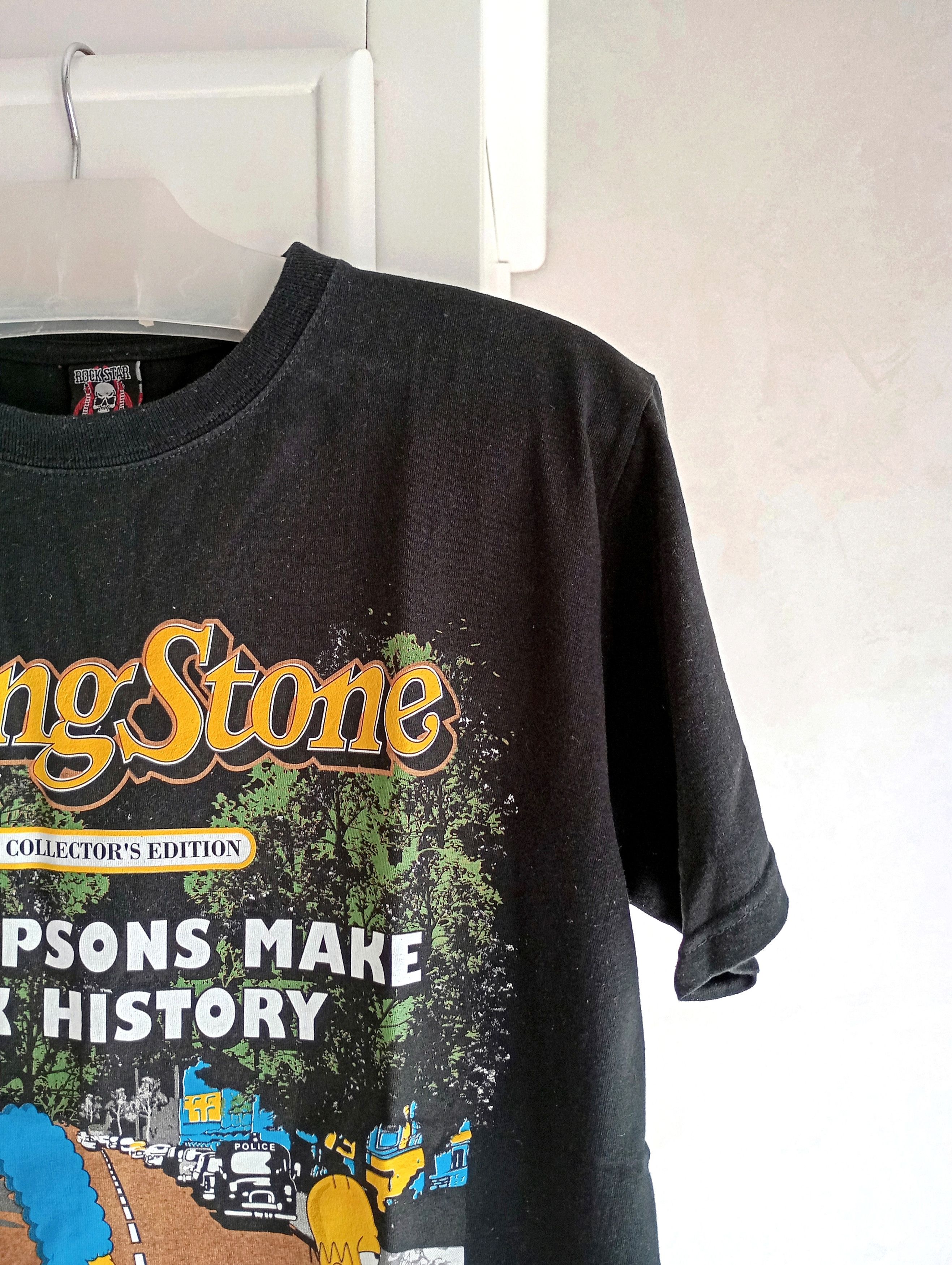 Rockstar Games × The Rolling Stones × Vintage The Rolling Stone The Simpsons Make Rock History Tshirt Size US L / EU 52-54 / 3 - 3 Thumbnail