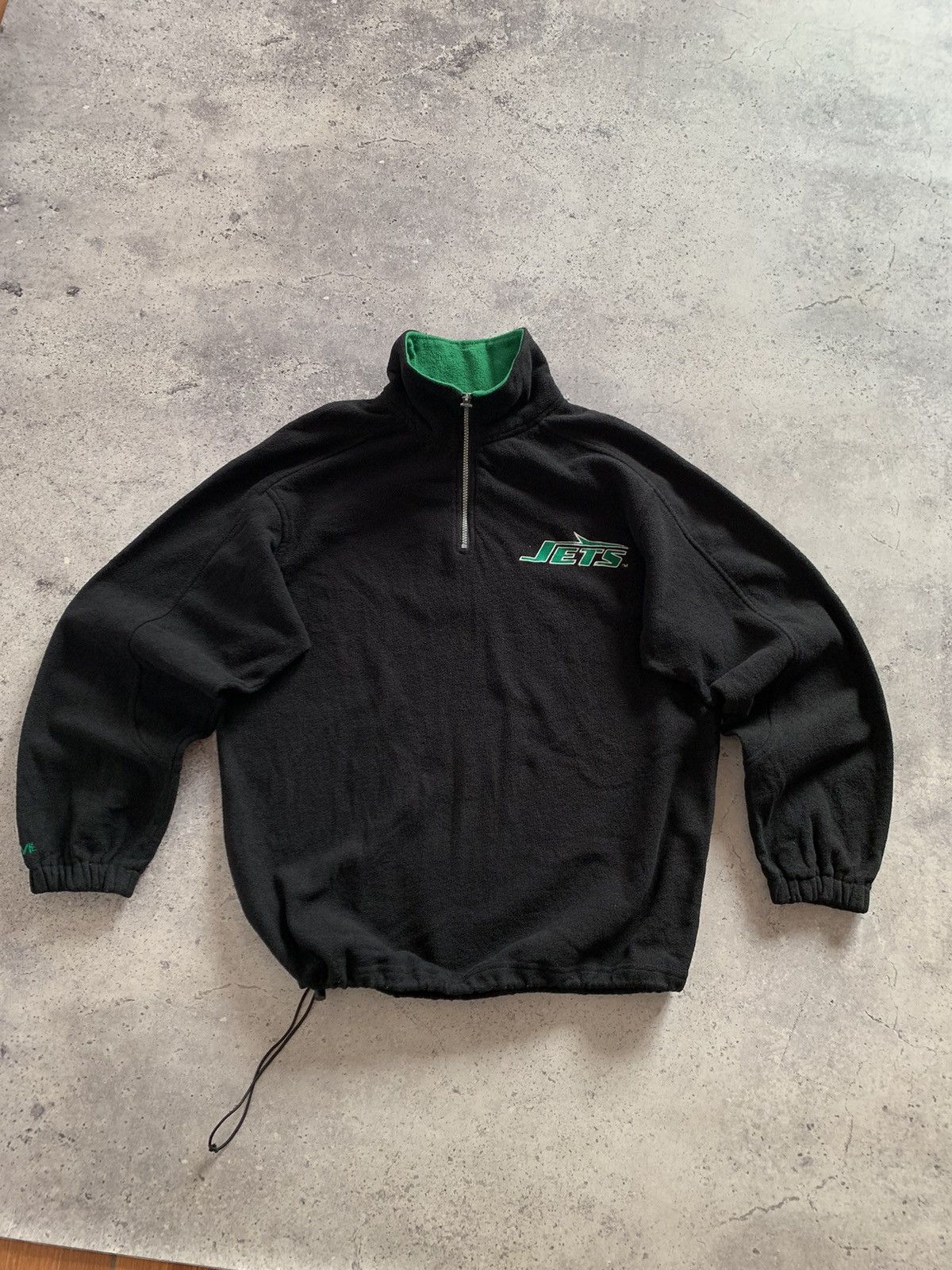 Mirage VTG 90’s Mirage New York Jets NFL Fleece 1/4 Pullover Size US M / EU 48-50 / 2 - 1 Thumbnail