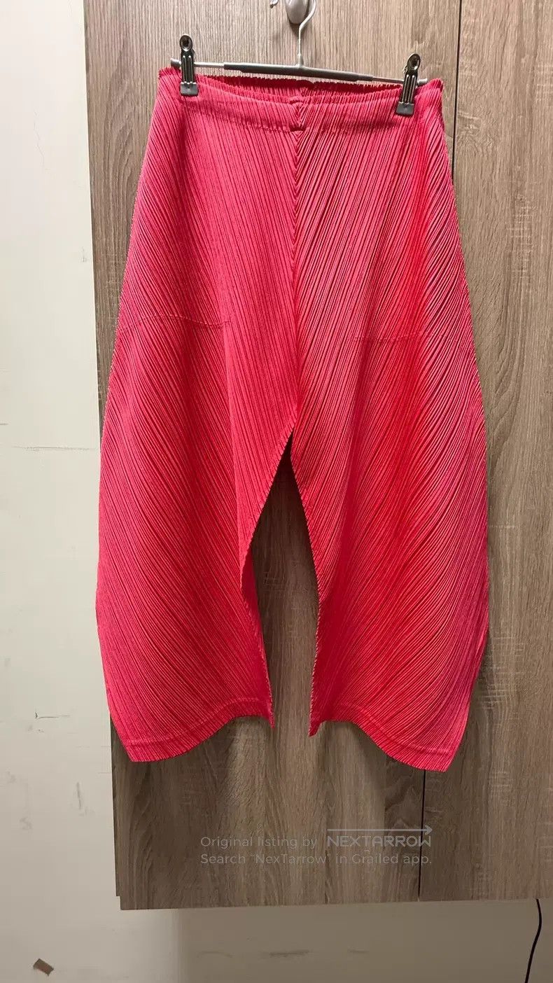 Issey Miyake Issey Miyake size:3 Irregular Pants Red Size 31" - 4 Thumbnail