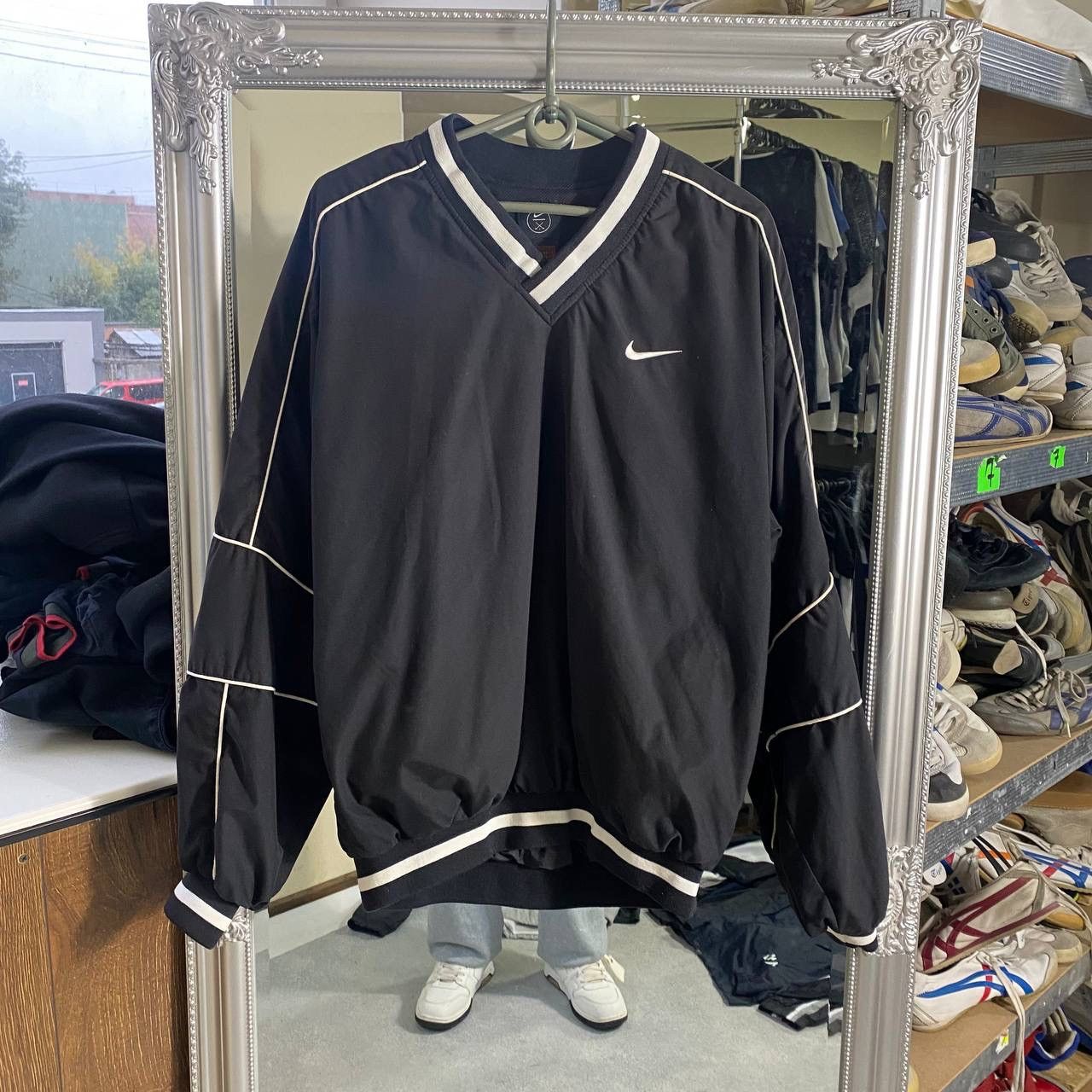 VINTAGE NIKE SWEATSHIRT SMALL LOGO NYLON