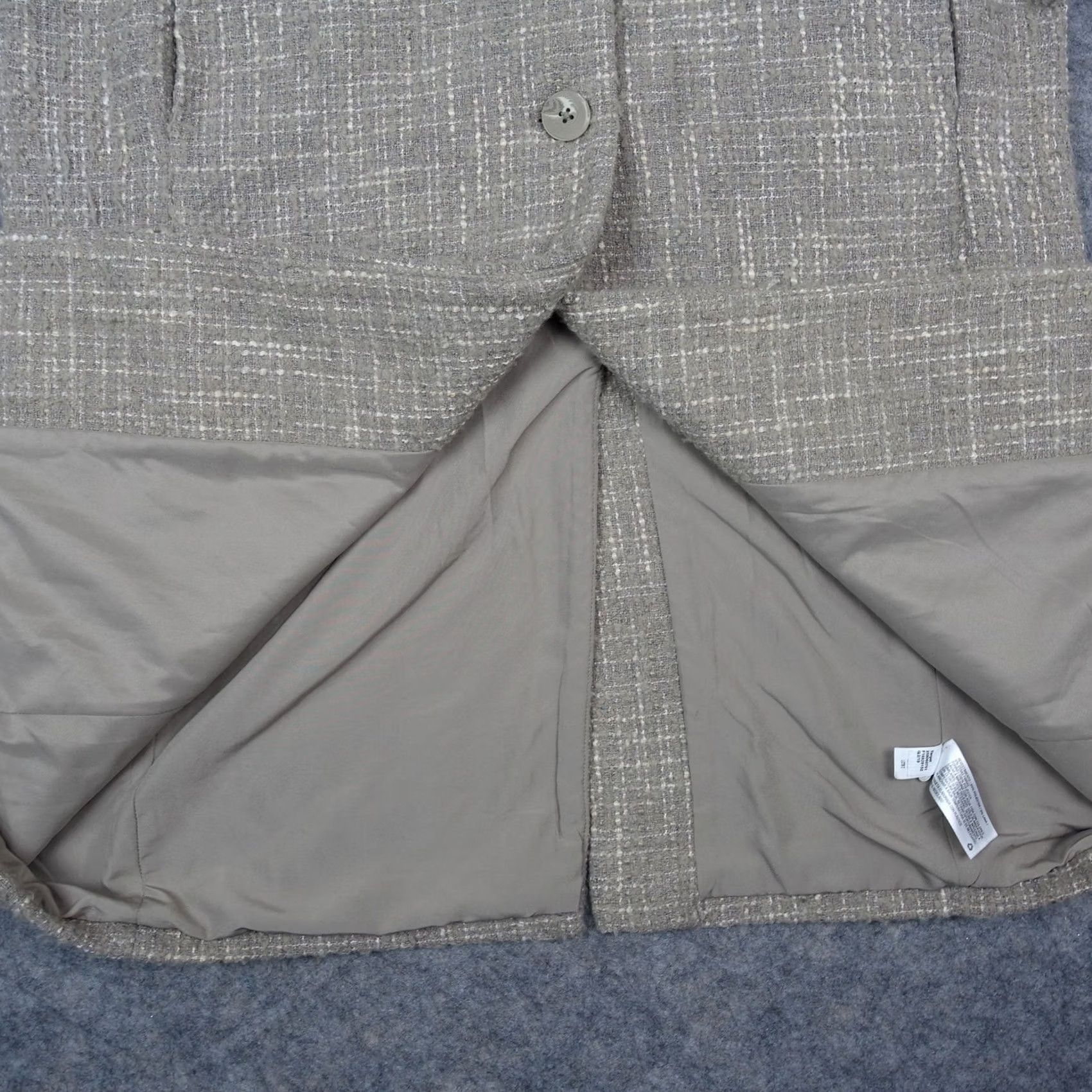 Vintage Prologue Coat Womens Small Beige Grey Overcoat 3 Button Long Trench Wool Tweed Coat S Ladies Womens Size S / US 4 / IT 40 - 5 Thumbnail