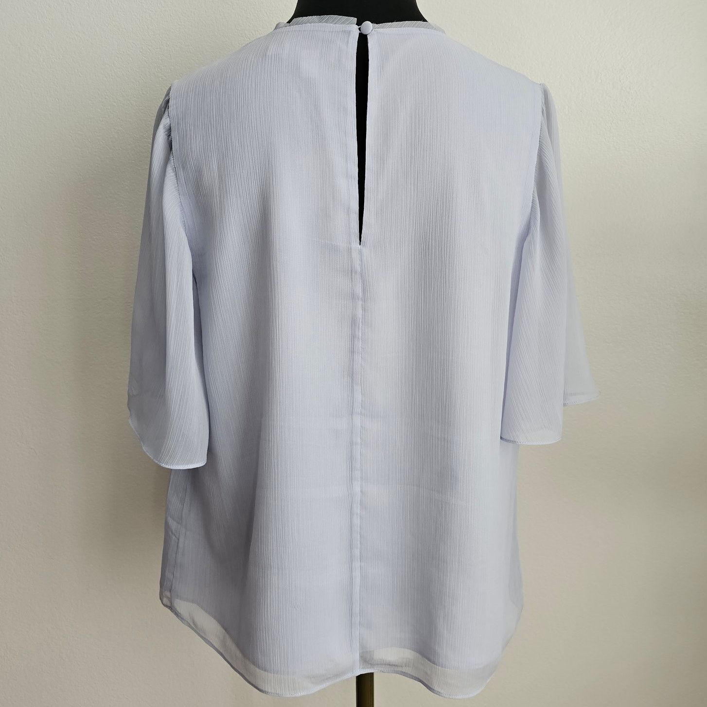 Ted Baker Ted Baker Women's Pale Purple Chiffon Neliann Blouse 3 8 Med Size M / US 6-8 / IT 42-44 - 4 Thumbnail