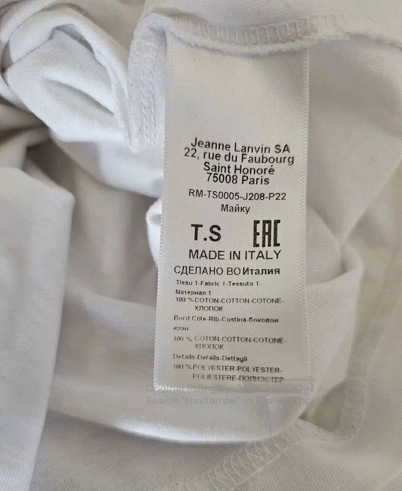 Lanvin Lanvin White Embroidered Short Sleeve T. Size US S / EU 44-46 / 1 - 5 Thumbnail