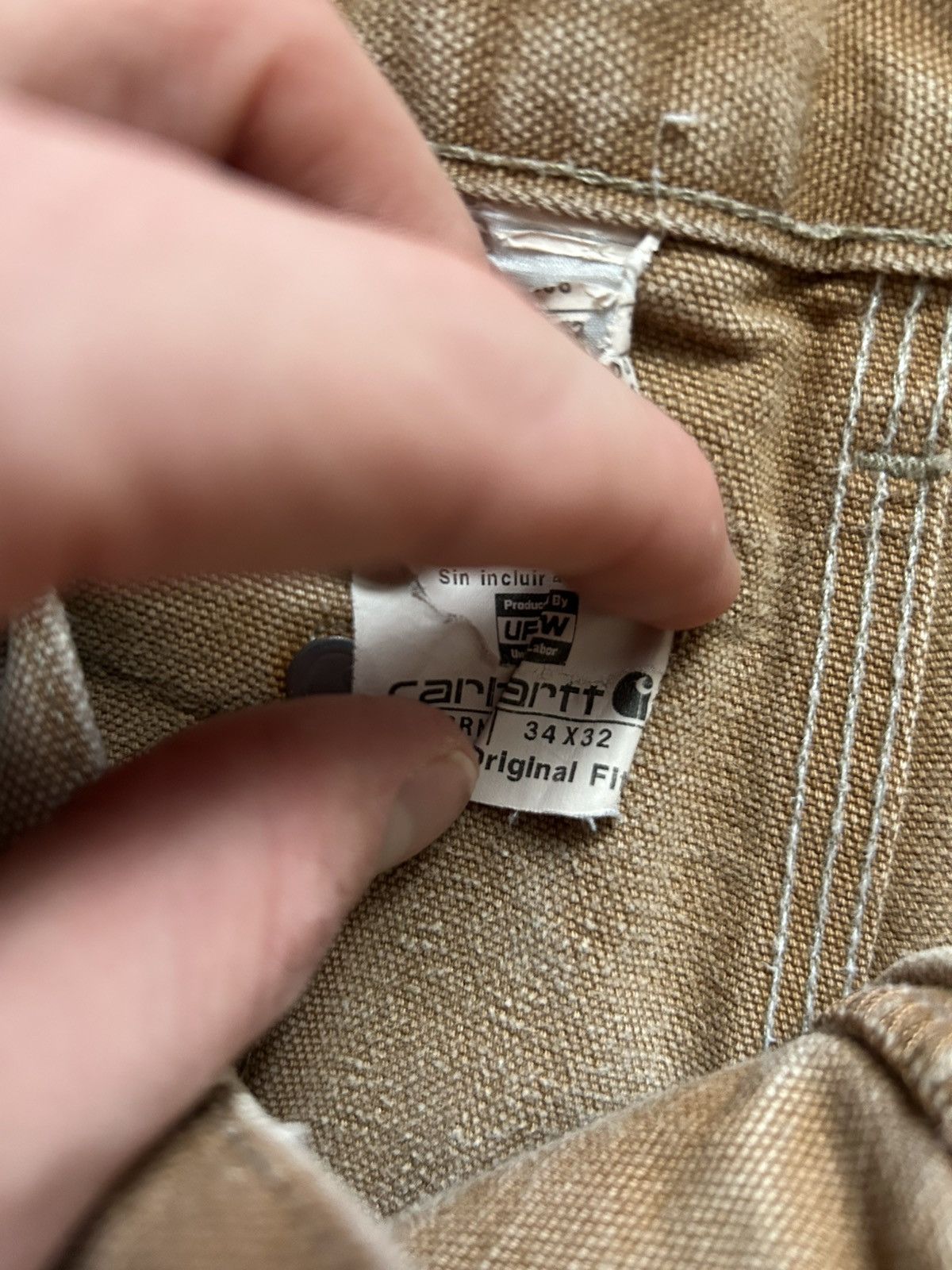 Carhartt Vintage carharrt tan brown double knee Size US 34 / EU 50 - 5 Thumbnail