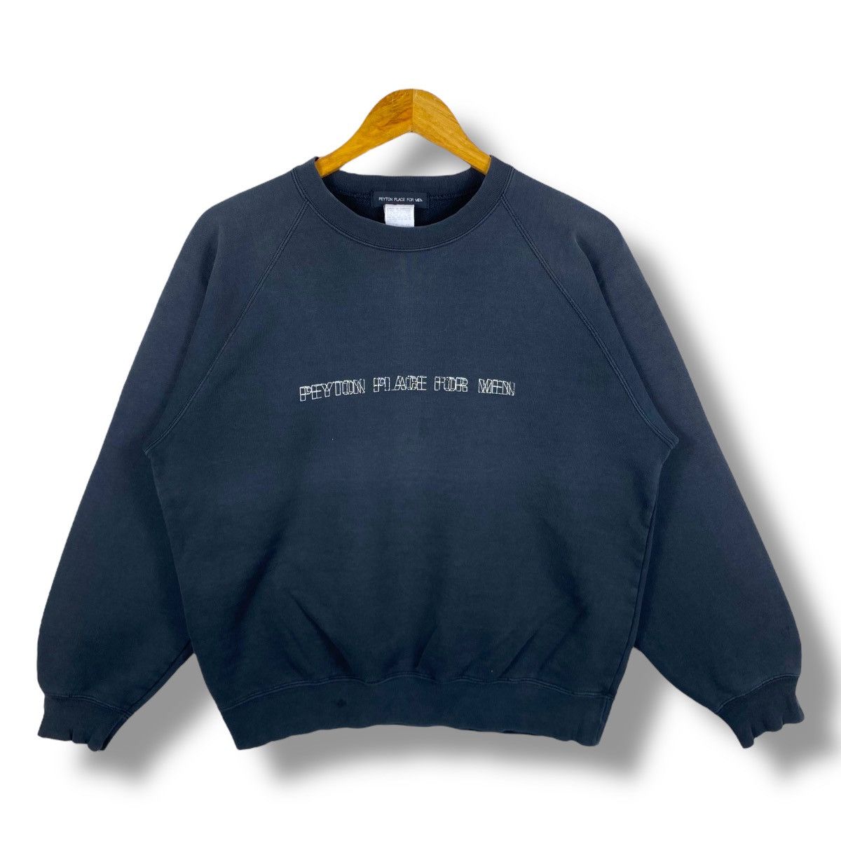 PPFM Vintage 90's PEYTON PLACE For Men Logo Distressed Crewneck Size US L / EU 52-54 / 3 - 1 Thumbnail