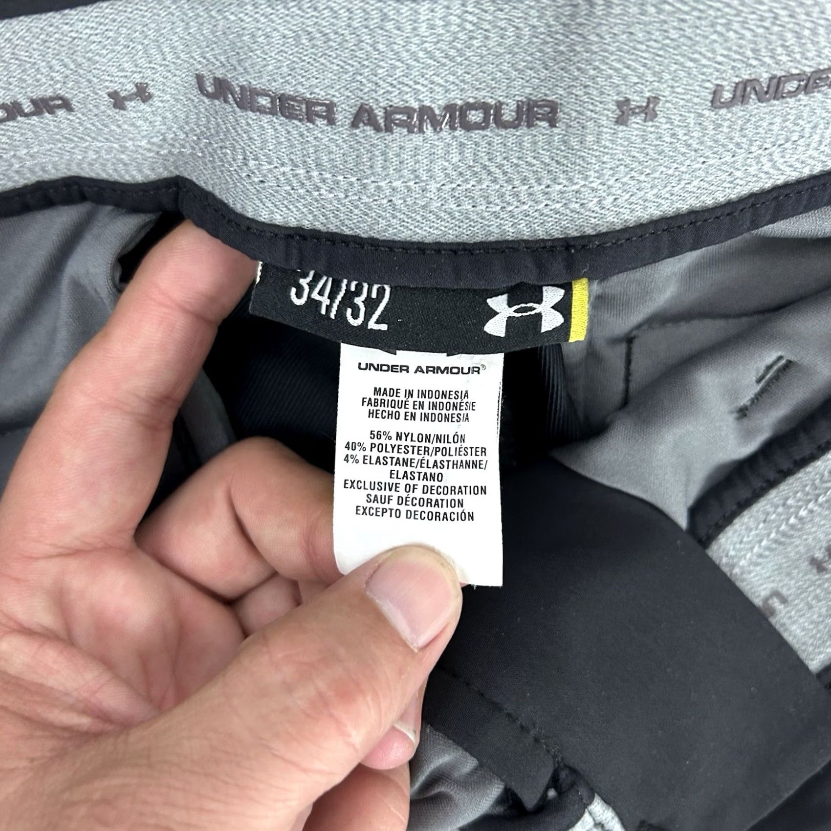 Under Armour Under Armour Dress Pants Black 34x32 Stretch Match Play Golf Mens Pants Size US 34 / EU 50 - 3 Thumbnail