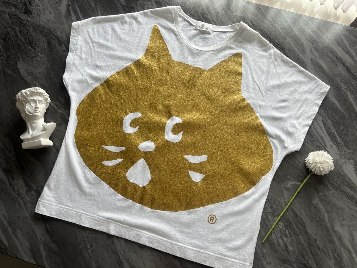 Ne-Net Ne-net : Nya Cat Gold Big Face Logo OVP AOP Size US XL / EU 56 / 4 - 4 Thumbnail