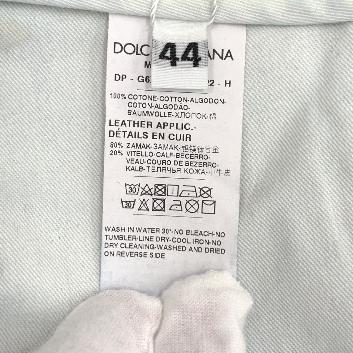 Dolce & Gabbana Dolce Gabbana Washed Distressed Cotton Denim Pants K26WX Size US 30 / EU 46 - 8 Thumbnail