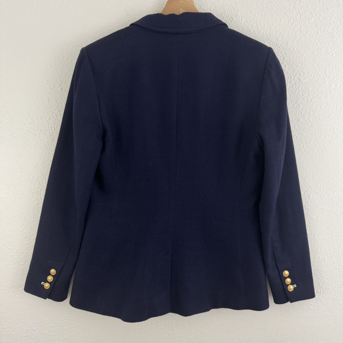 Banana Republic BANANA REPUBLIC Navy Nautical Basketweave Blazer Jacket Size M / US 6-8 / IT 42-44 - 11 Thumbnail