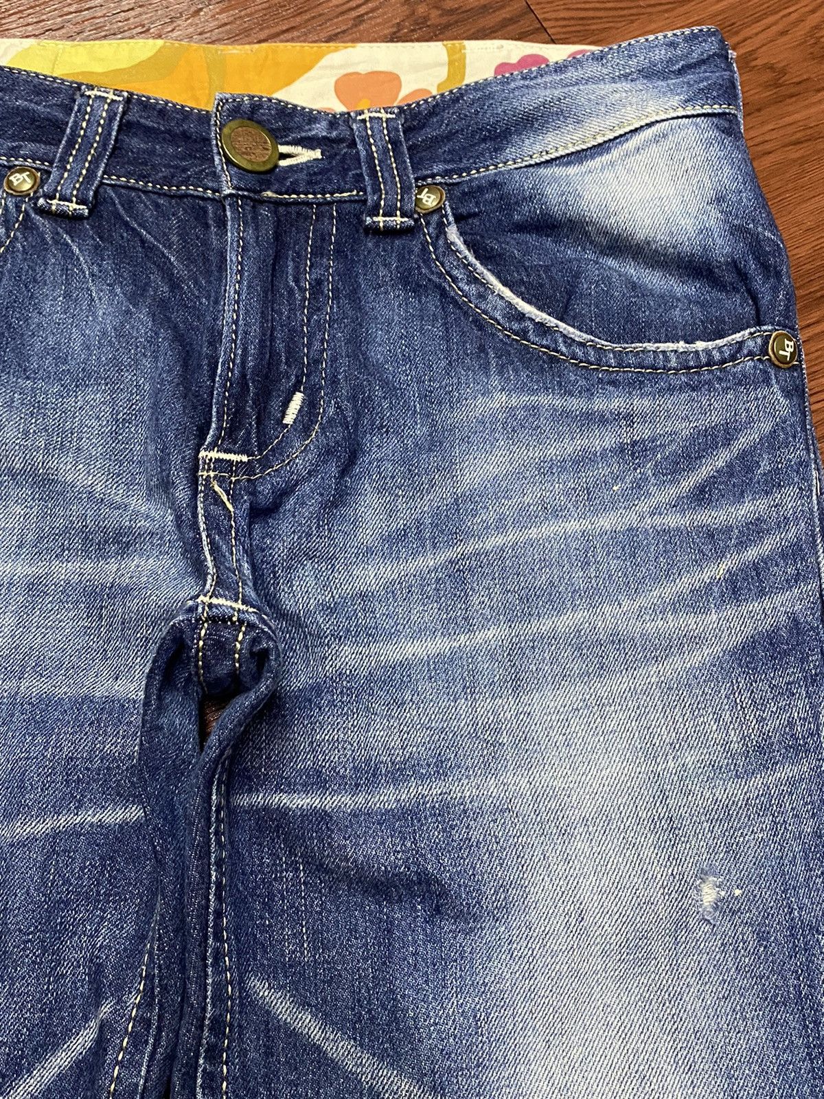 Edwin Vintage Edwin Blue Trip Whisker Flare Jeans Size US 33 - 6 Thumbnail