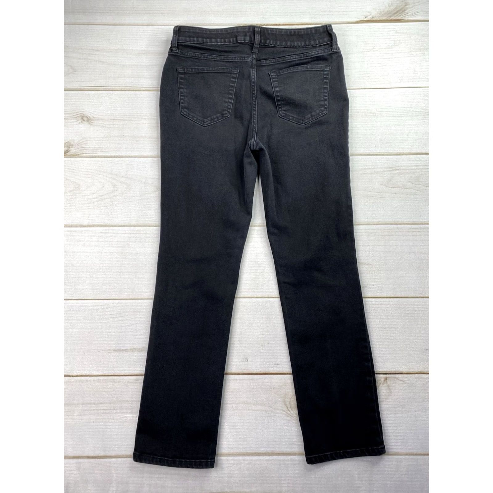 Vintage St. John's Bay Jeans Womens 10 Straight Black Mid Rise Stretch Denim Size 32" / US 10 / IT 46 - 6 Thumbnail