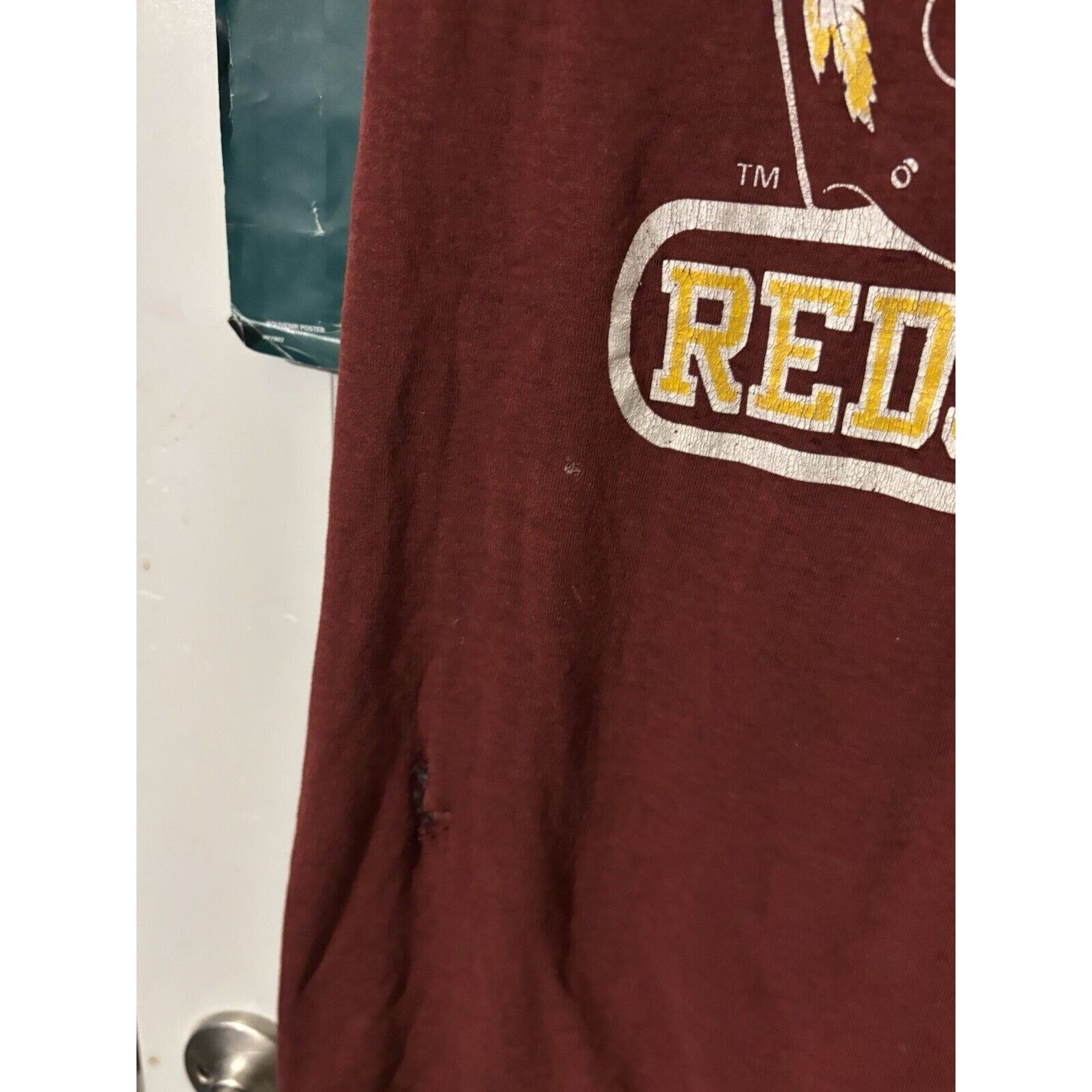NFL vintage 80s washington redskins burgundy thin football NFL Size US S / EU 44-46 / 1 - 5 Thumbnail