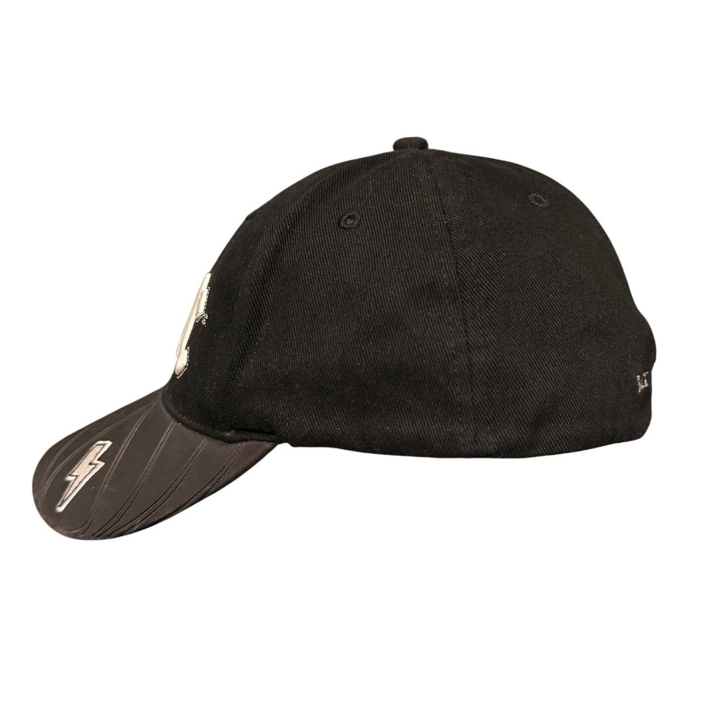 AC/DC VTG Y2K AC/DC Back In Black Flex Fit Heavy Metal Rock Hat Size ONE SIZE - 4 Thumbnail