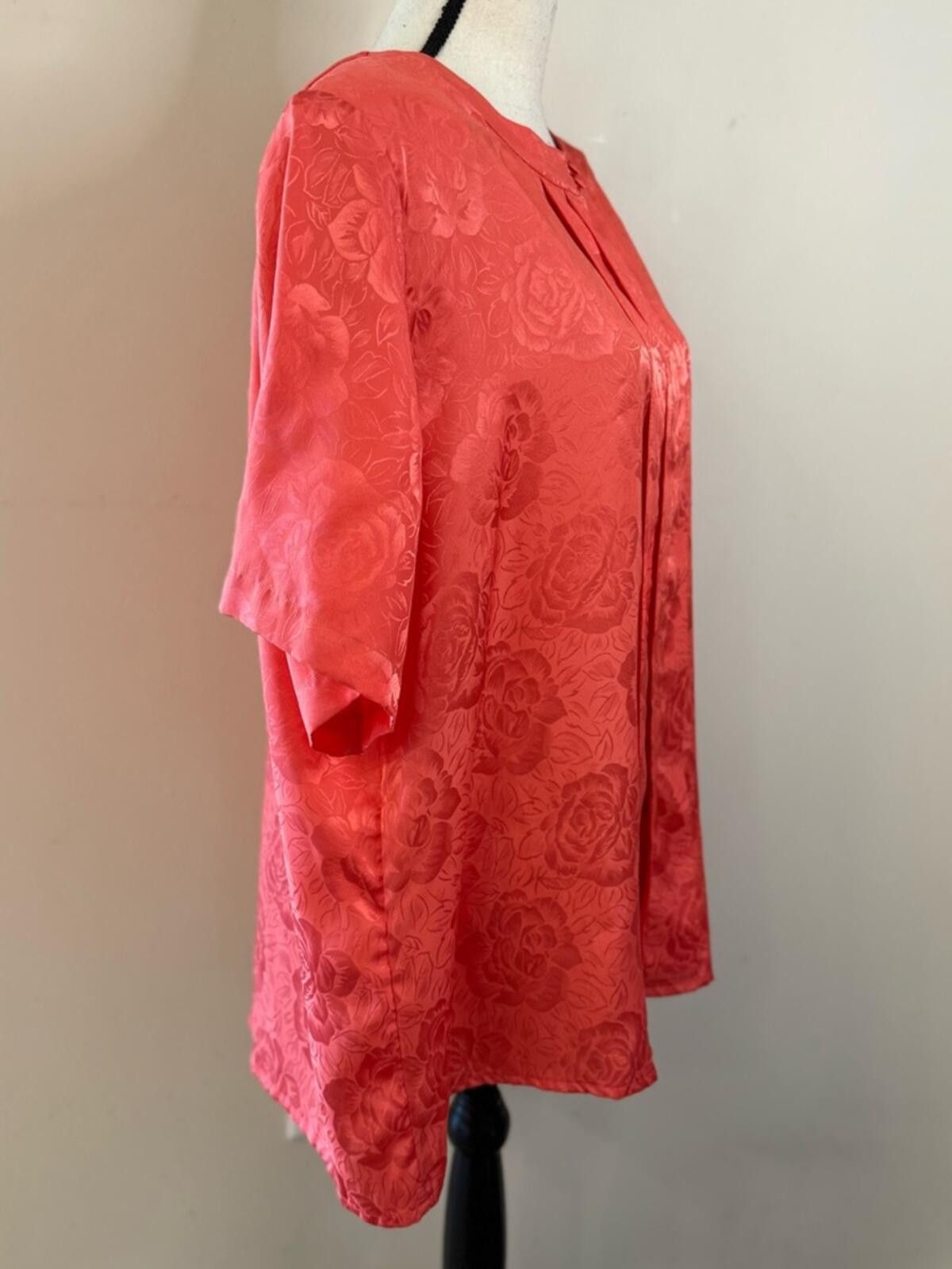 Other Woman Essentials by Worthington vintage floral silky top 24W Size 4XL / US 24-26 - 2 Thumbnail