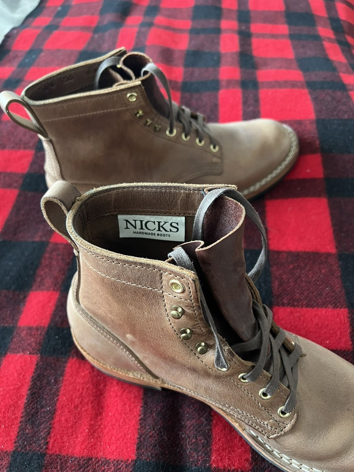 Nicks Boots Nicks Natural Chromexcel CXL boots Size US 11 / EU 44 - 5 Thumbnail
