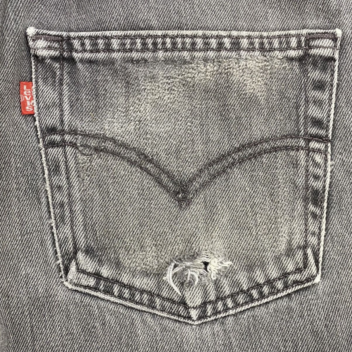 Levi's Vintage Clothing 1990s Vintage Levis 512 36x34 Black Faded Baggy Jeans Size US 35 - 12 Thumbnail