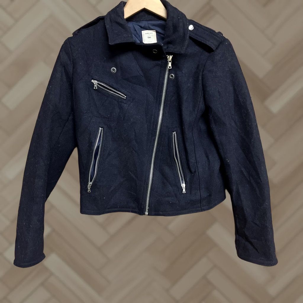 Gap Gap Jacket Wool Full Zip Blue Womens M Size M / US 6-8 / IT 42-44 - 1 Thumbnail