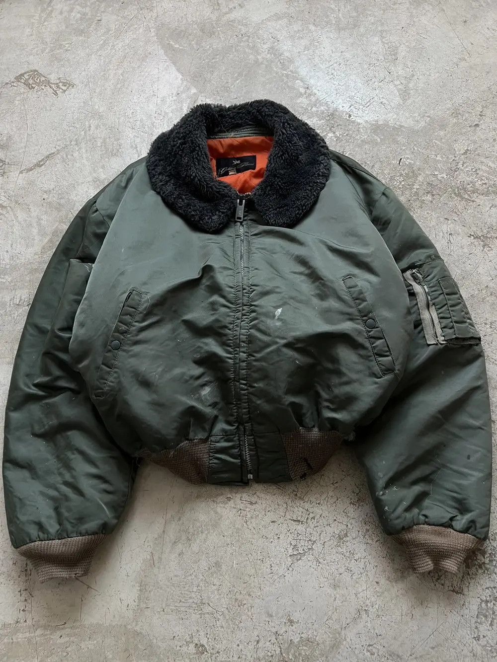 Vintage SOLD* Vintage 70s Golden Fleece Bomber Military Jacket Size US L / EU 52-54 / 3 - 2 Thumbnail