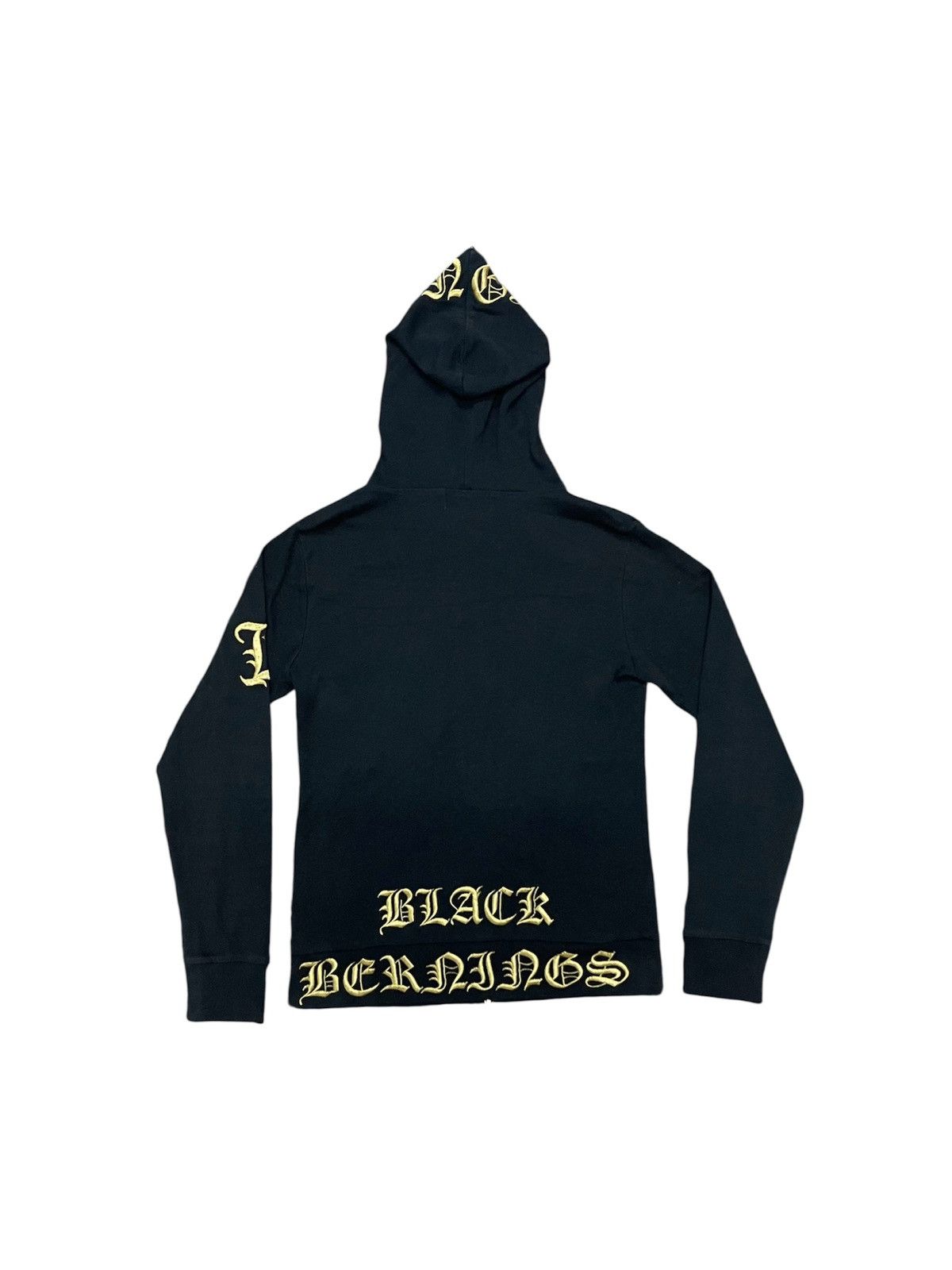 If Six Was Nine 2000s IFSIXWASNINE STYLE BEANINGS SHOO GOLD PRINT HOODIE Size US XS / EU 42 / 0 - 2 Thumbnail