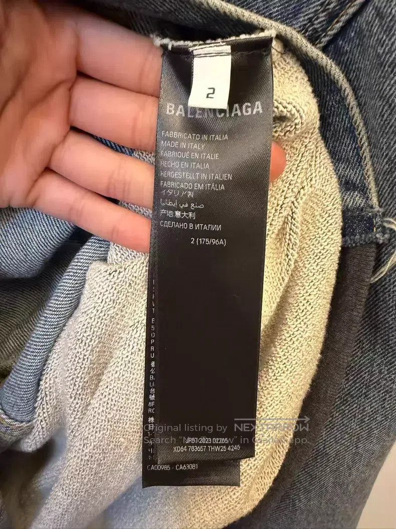 Balenciaga Balenciaga Patchwork Hooded Single Breasted Loose Casual D Size US M / EU 48-50 / 2 - 4 Thumbnail
