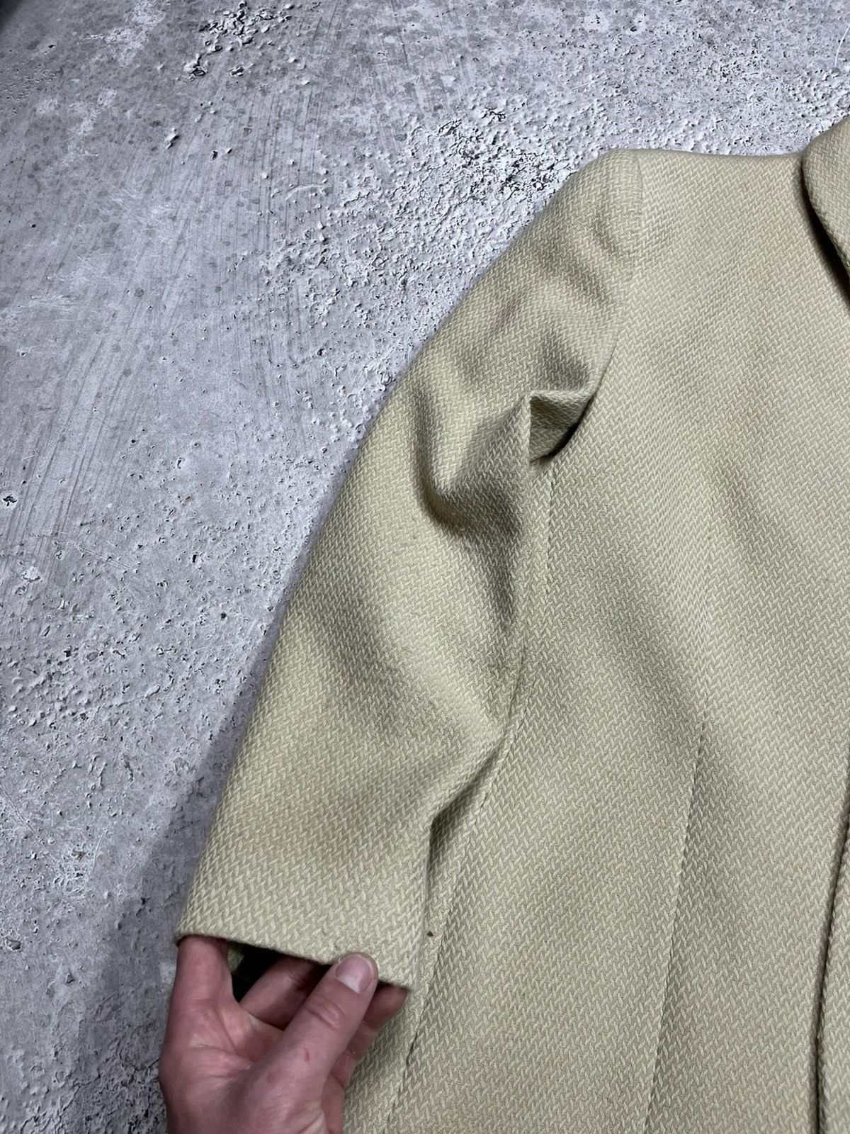 Giorgio Armani Giorgio Armani Textured Beige Blazer Womens IT 42 Size M / US 6-8 / IT 42-44 - 11 Thumbnail