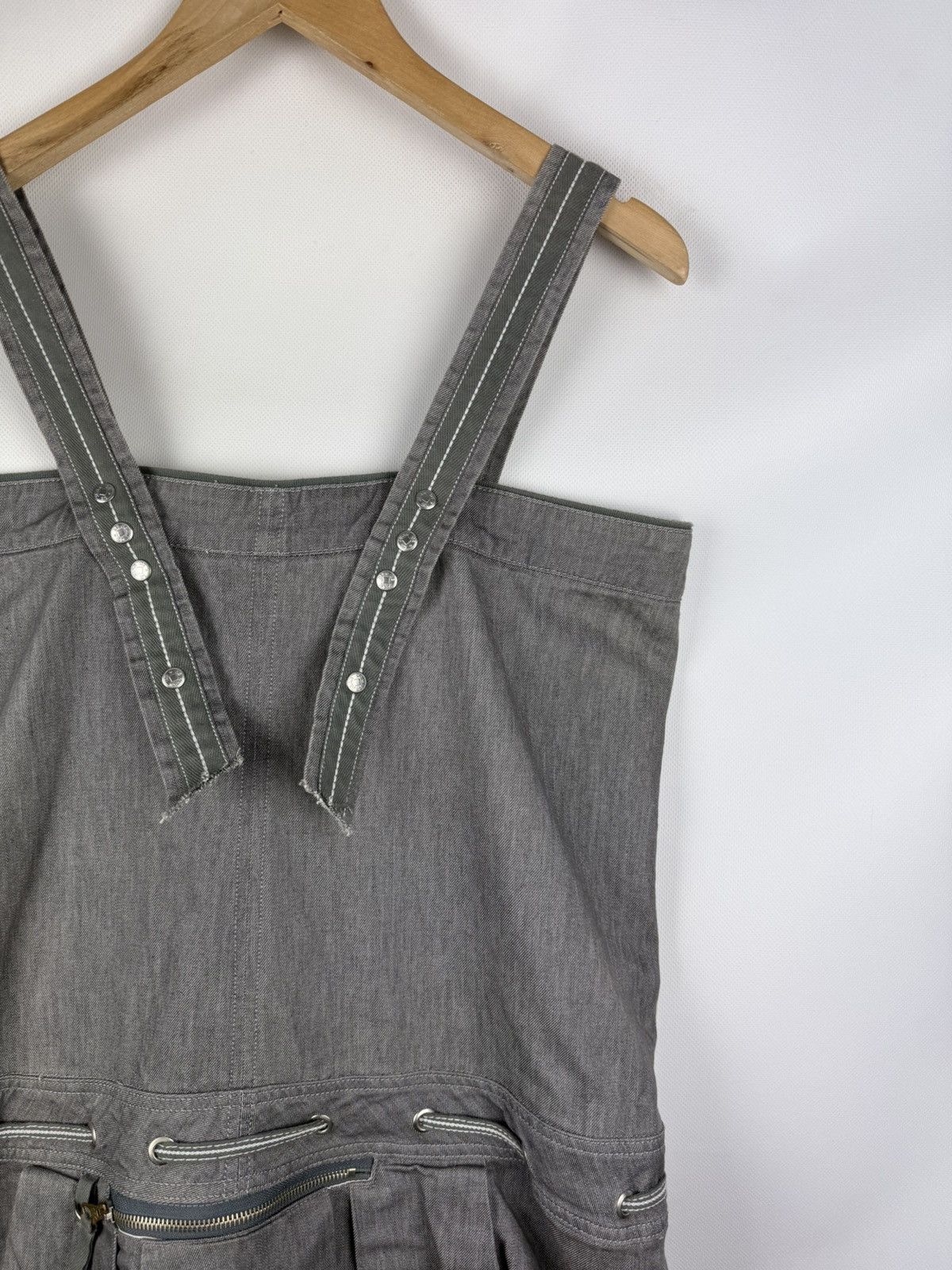 Marithe + Francois Girbaud Marithe Francois Girbaud Avant-Garde Denim Corset Dress Size XL / US 12-14 / IT 48-50 - 16 Thumbnail