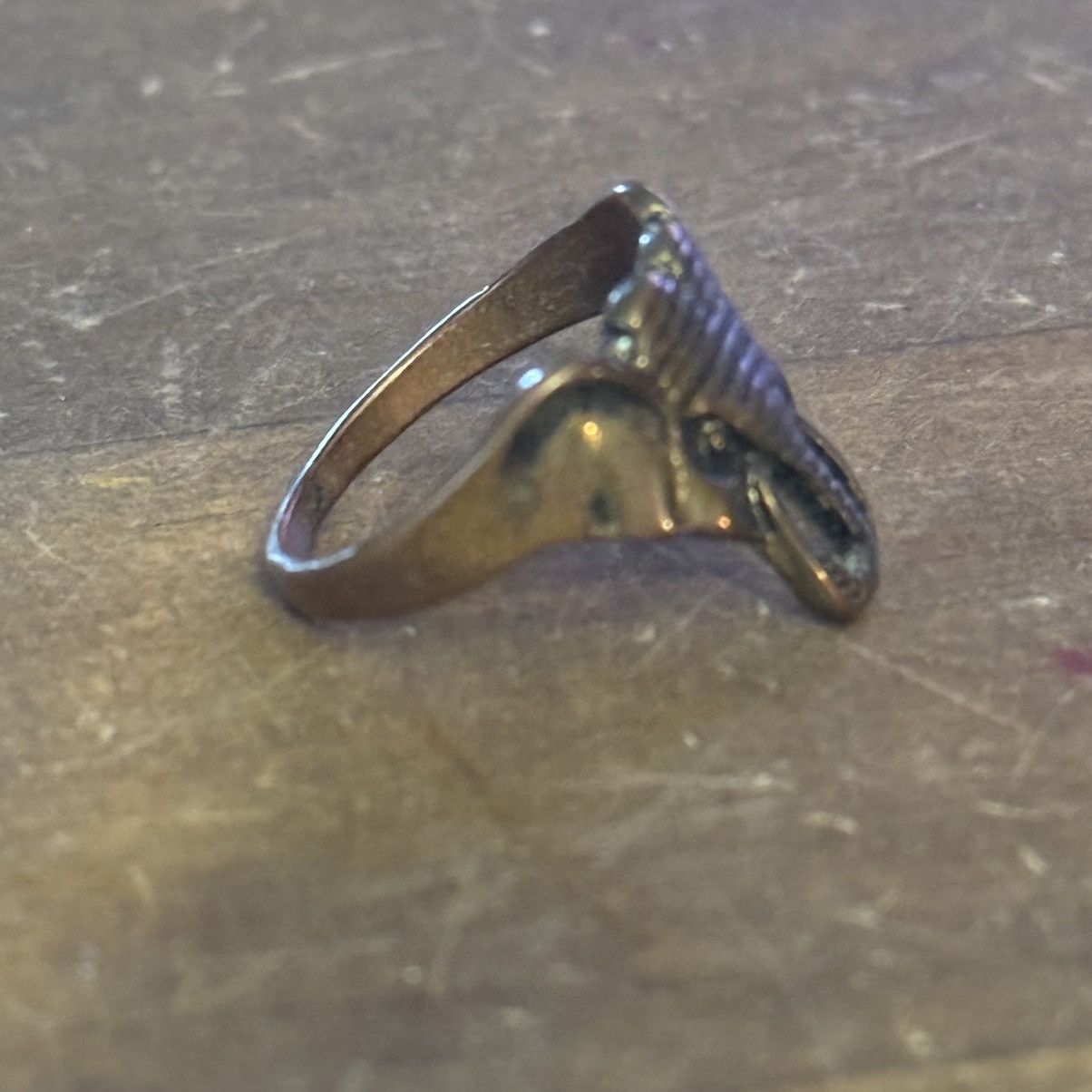 Other Bronze tone elephant head ring Size ONE SIZE - 5 Thumbnail