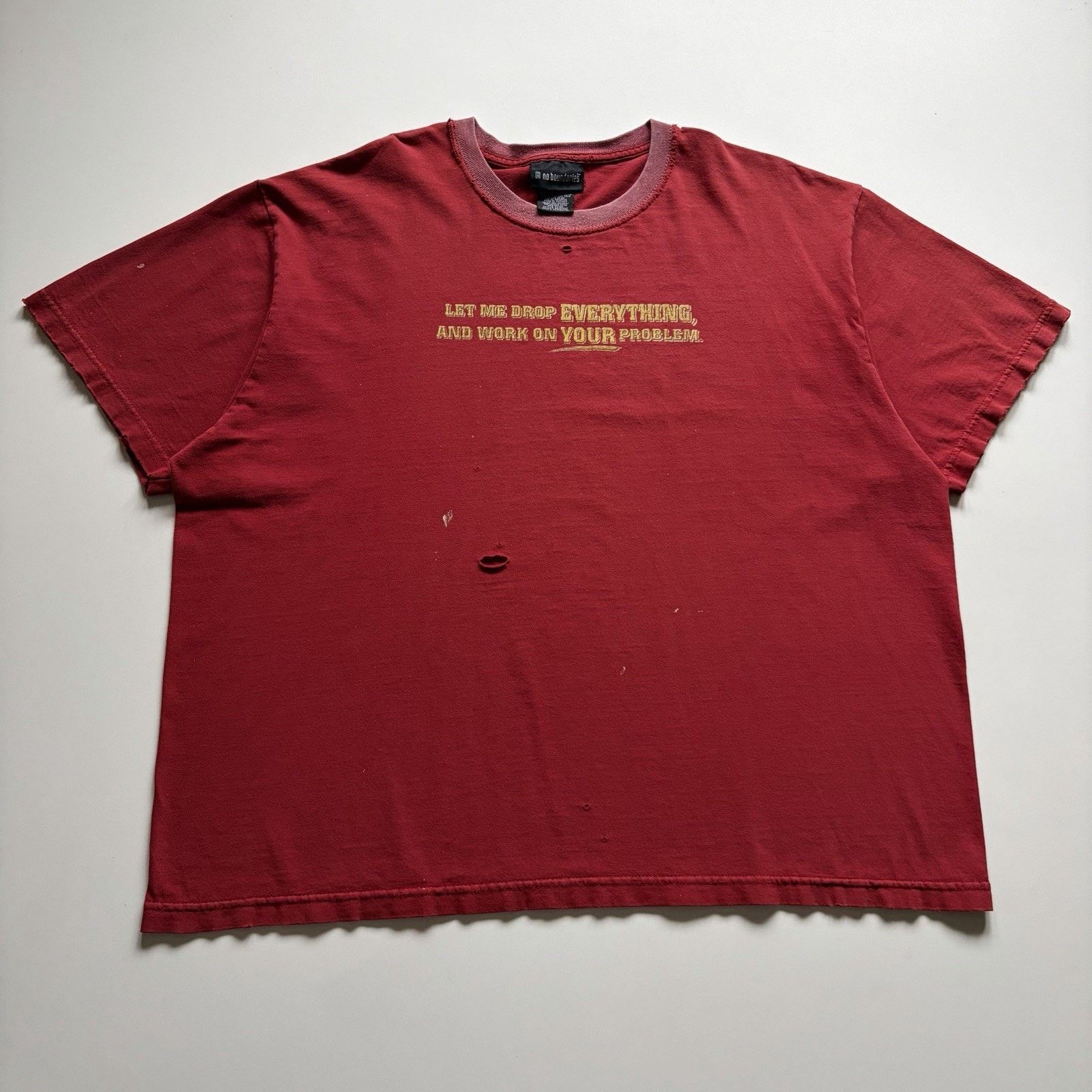 Vintage Let Me Drop Everything Work On Your Problem Shirt XL