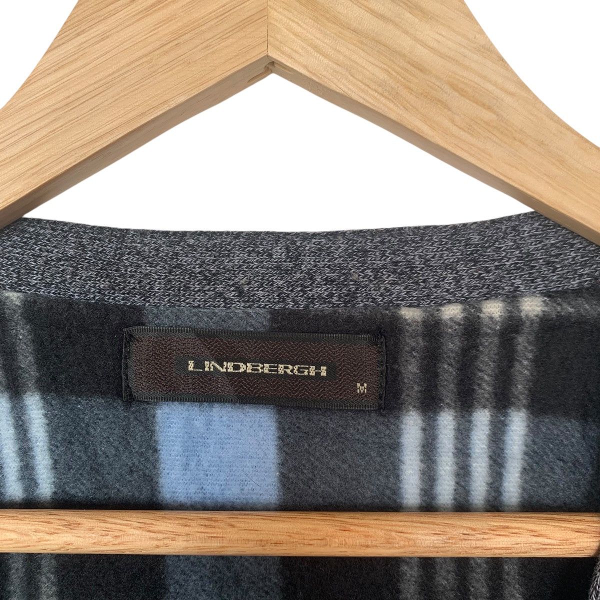 Vintage LINDBERGH JAPAN Checkered Plaids Cardigan Sweater