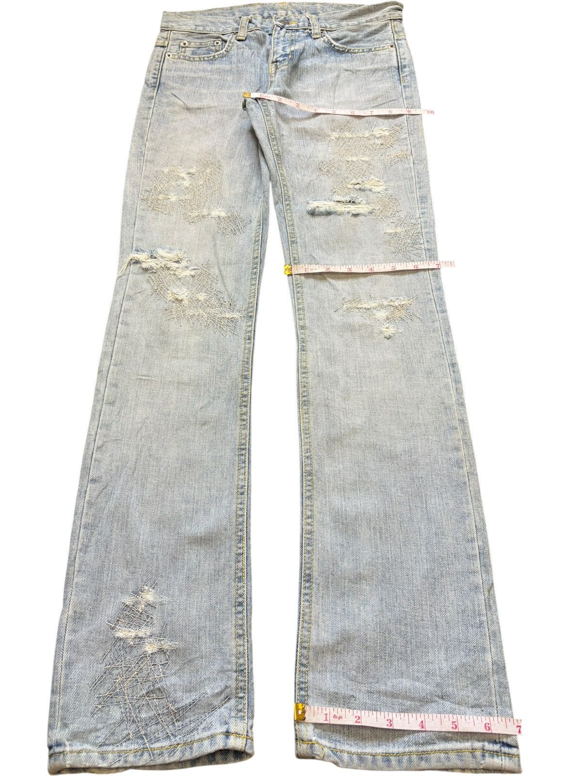 Diesel Vintage Japanese Brand Distressed Flare Jeans Size 28" / US 6 / IT 42 - 8 Thumbnail