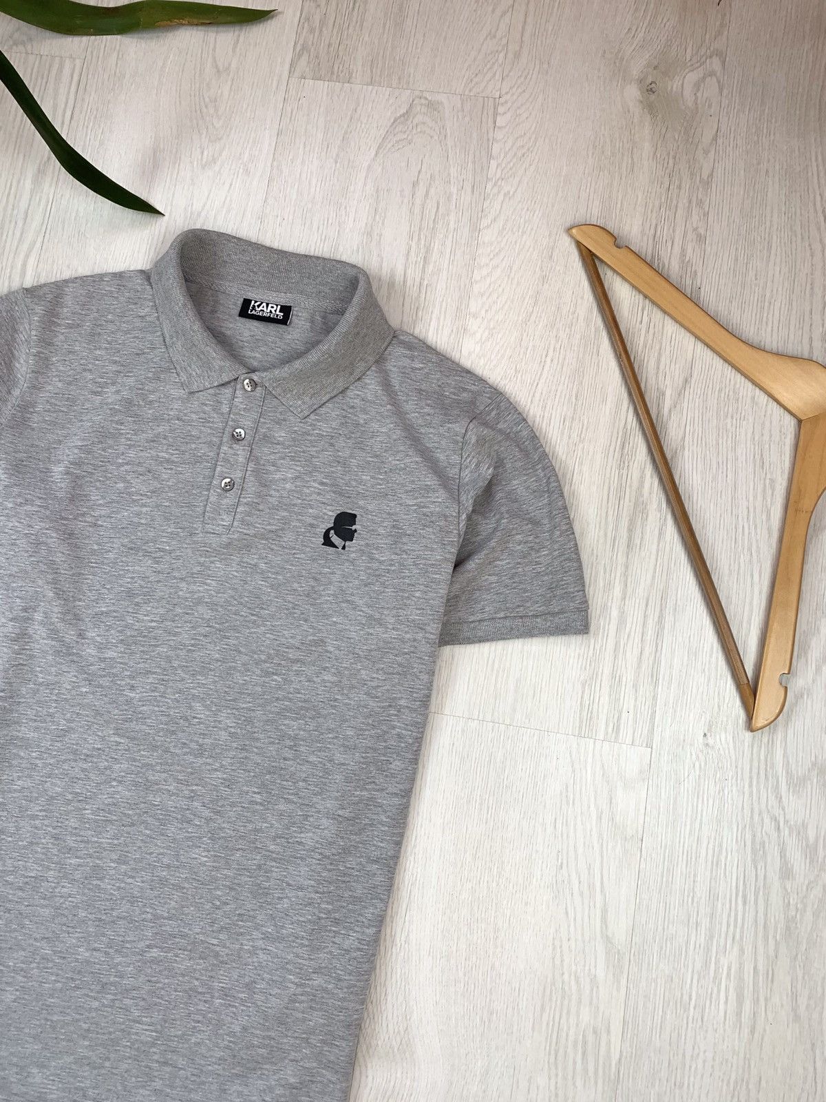 Karl Lagerfeld Karl Lagerfeld Polo Shirt Grey Size M-L Size US L / EU 52-54 / 3 - 2 Thumbnail