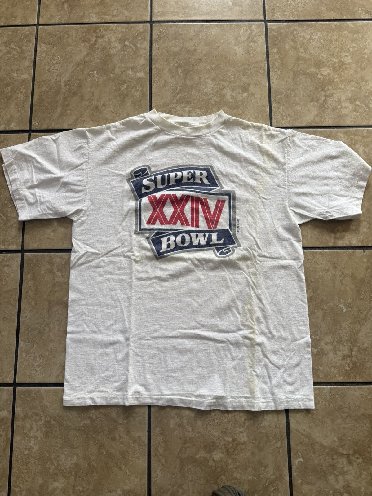NFL Vintage 1989 Super Bowl T Shirt XL NFL Size US XL / EU 56 / 4 - 1 Thumbnail