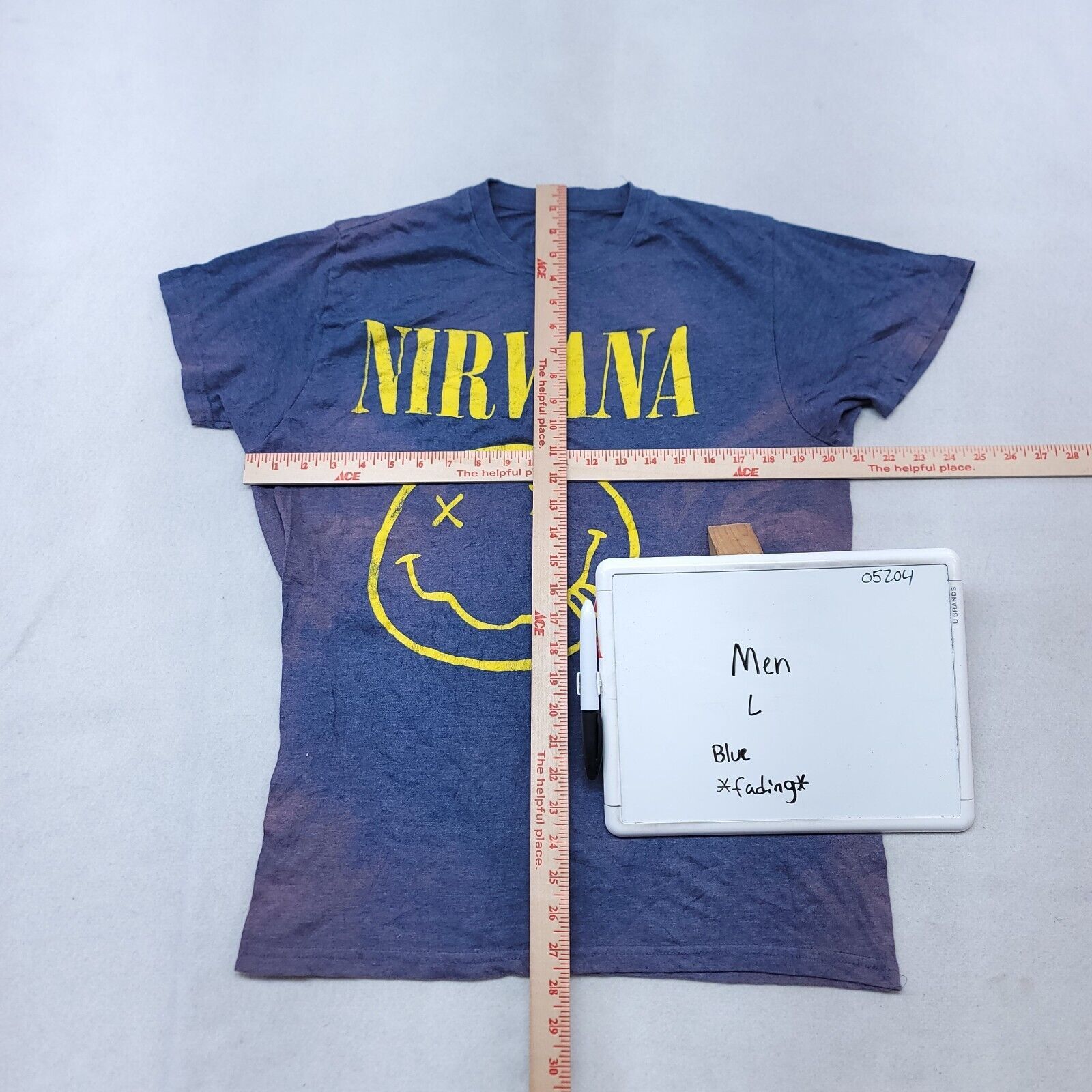 Nirvana Nirvana Casual Pullover Graphic T Shirt Mens Size Large Blue Size US L / EU 52-54 / 3 - 7 Thumbnail