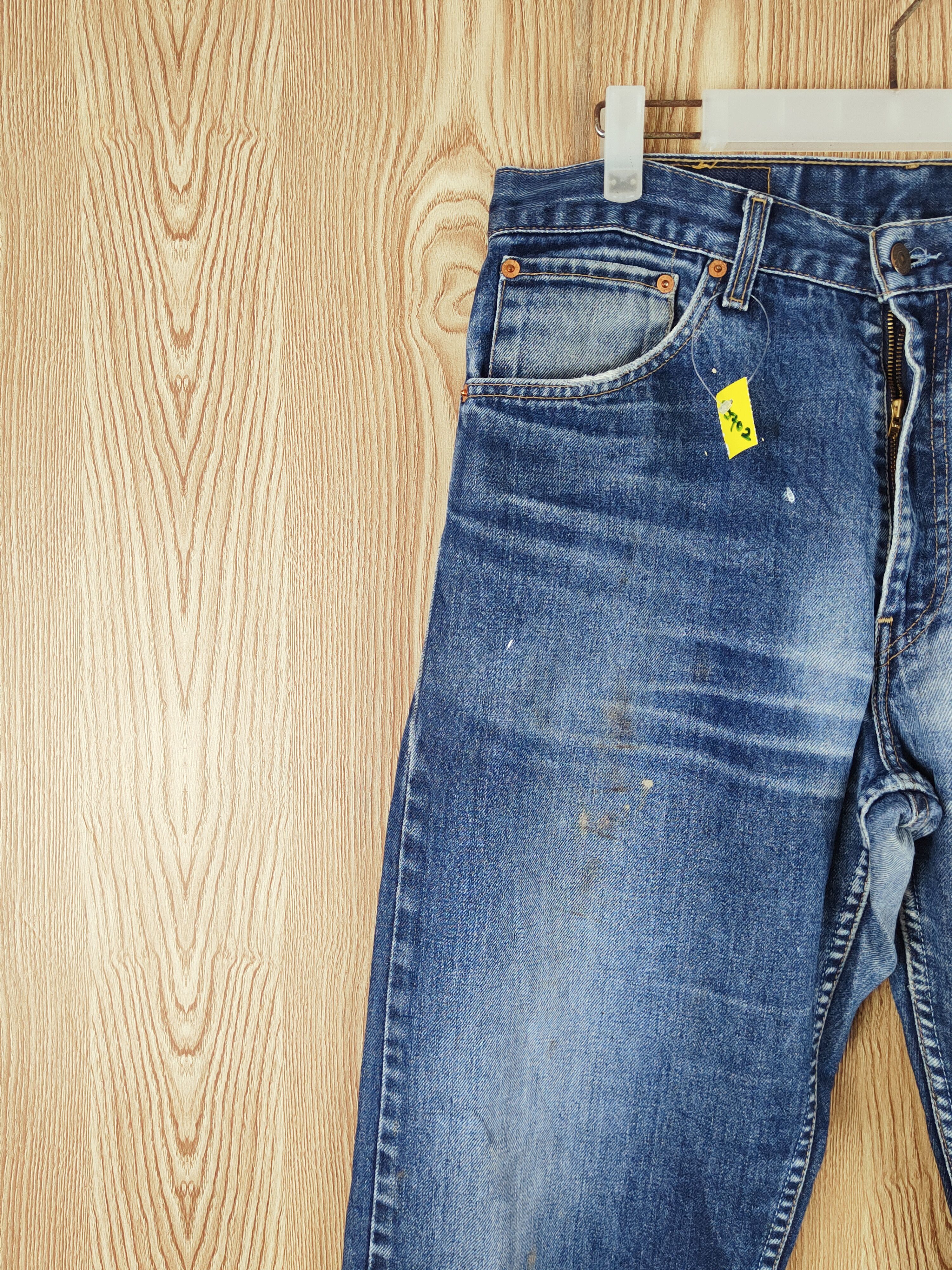 Levi's Levi's Dark Blue Distressed Ripped Jeans #S2702 Size US 35 - 3 Thumbnail